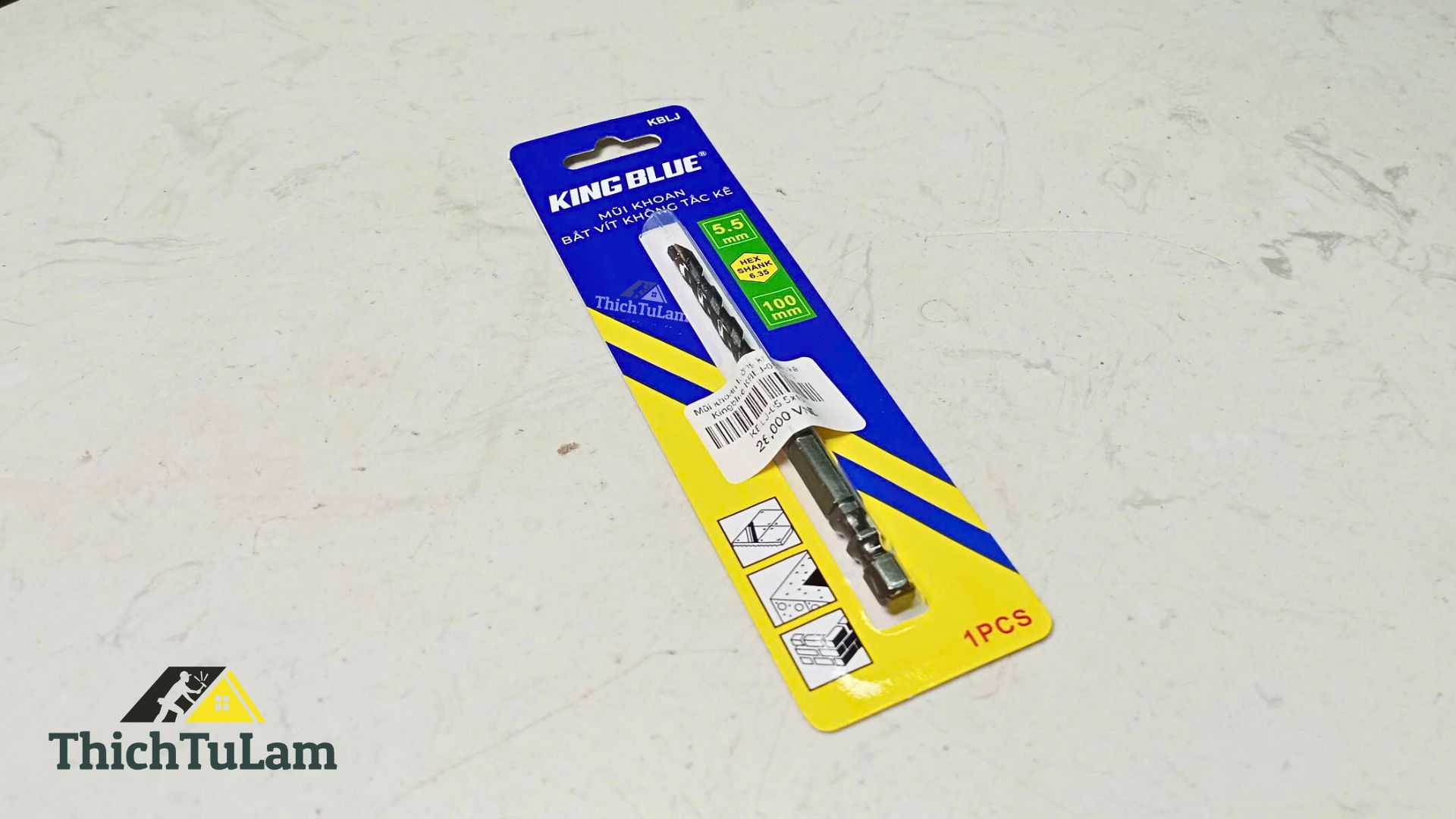 Mũi khoan tường không tắc kê Kingblue KBLJ-05.5x100