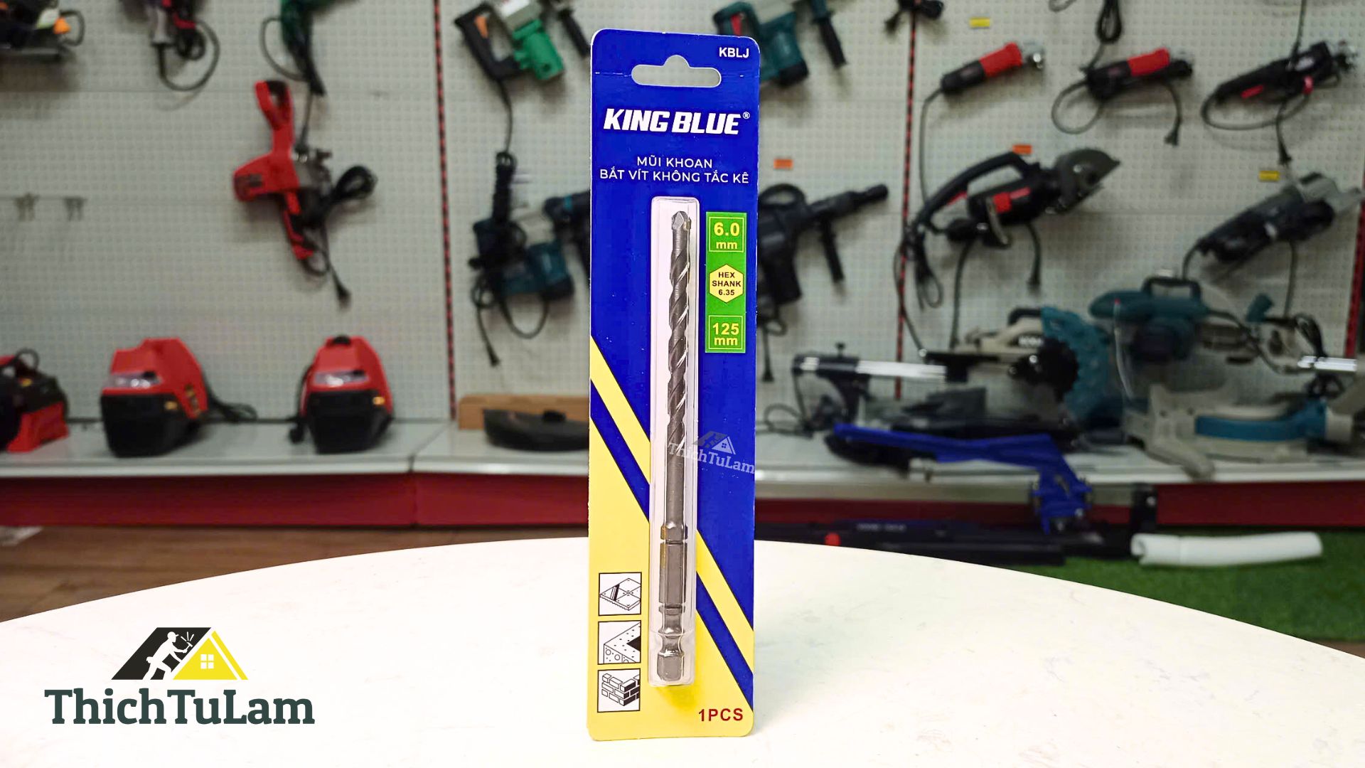 Mũi khoan tường không tắc kê Kingblue KBLJ-06x125