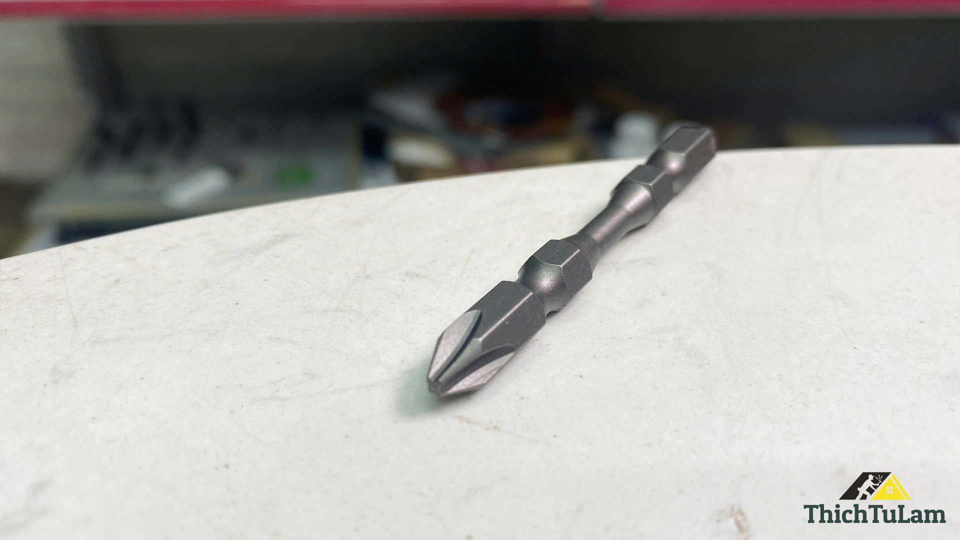 Mũi vít bake 2 đầu bằng thép S2 PH2PH2 x 65mm Brosco BR2PH2D065