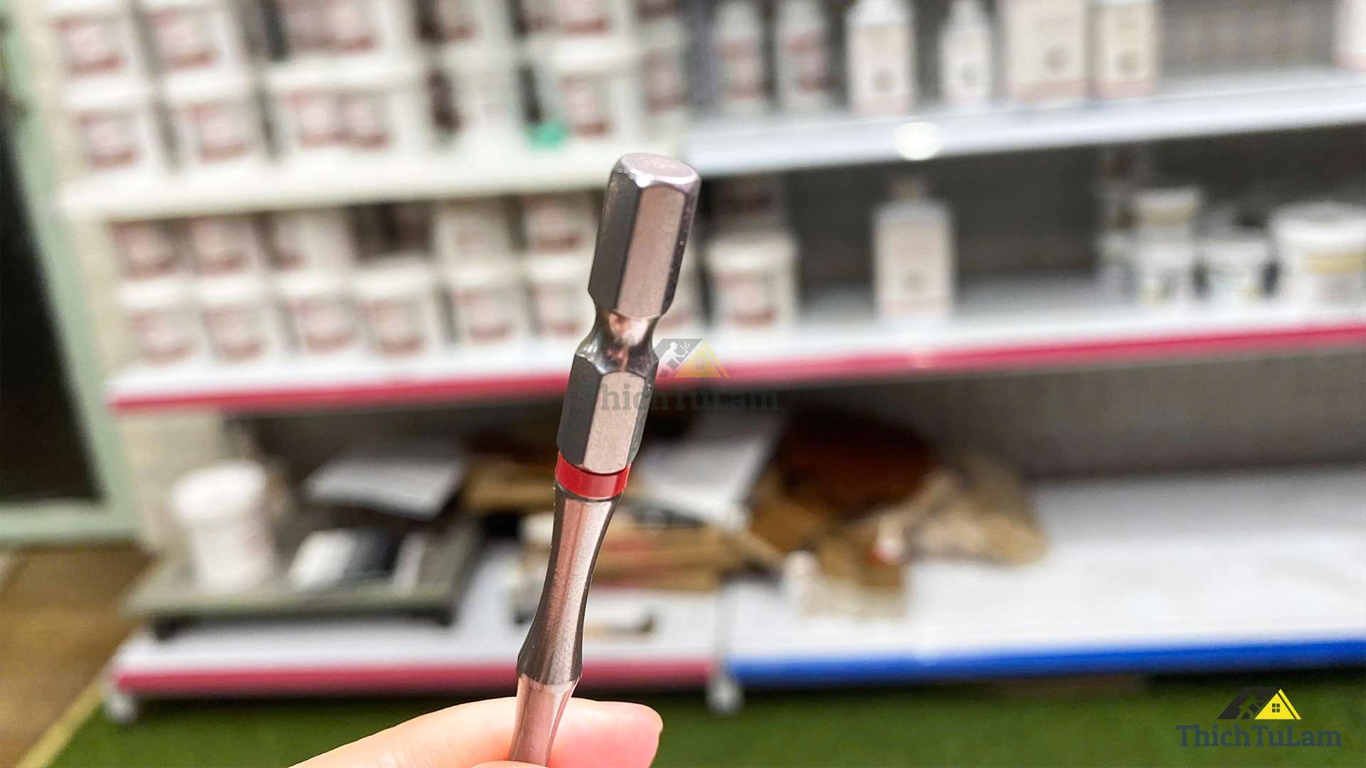 Mũi vít bake PH2 x 75mm bằng thép S2 (vỉ 10 cái) Brosco BRBPH2DT075