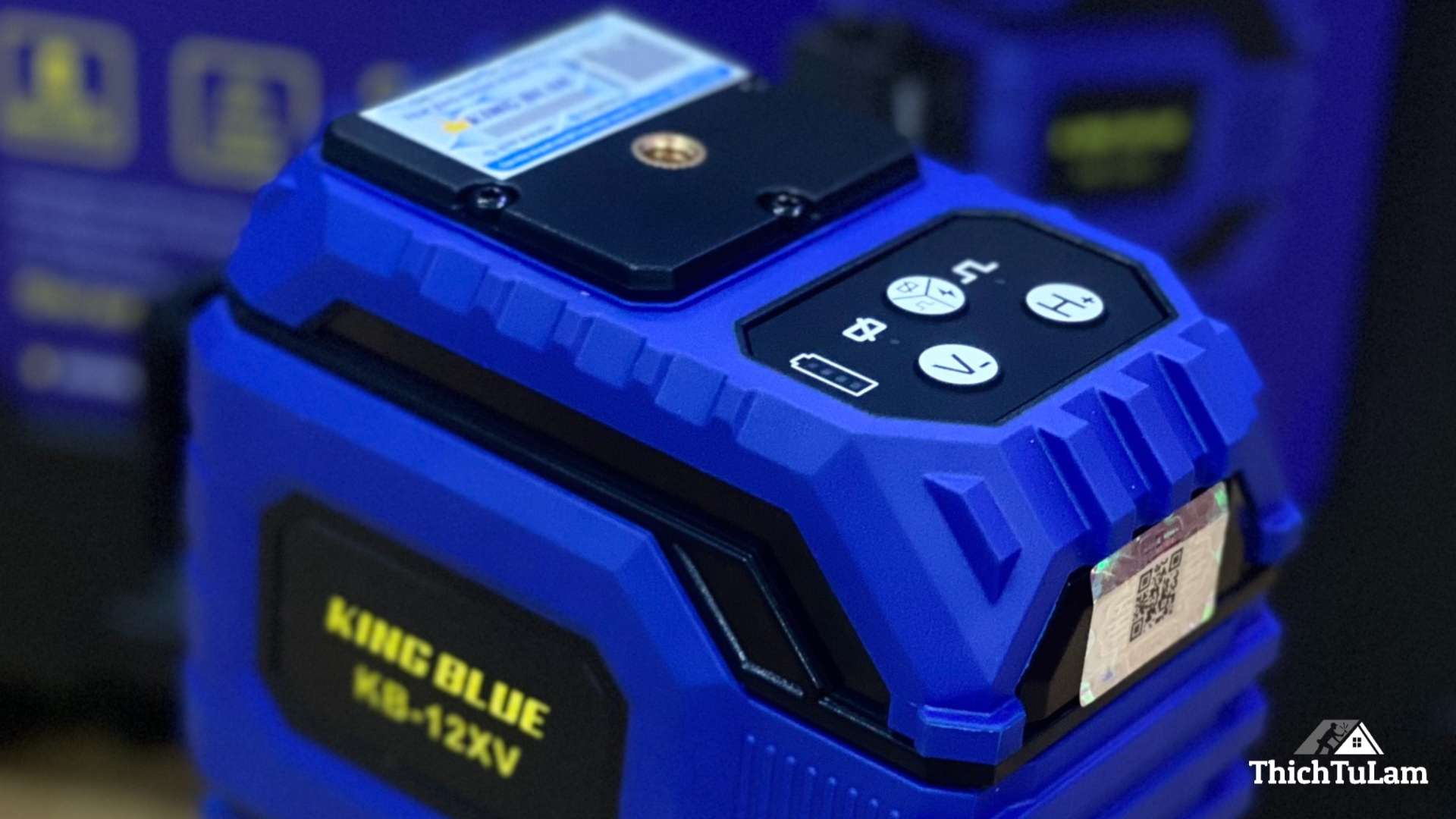 Nút chức năng Máy cân mực 12 tia xanh Kingblue KB-12XV