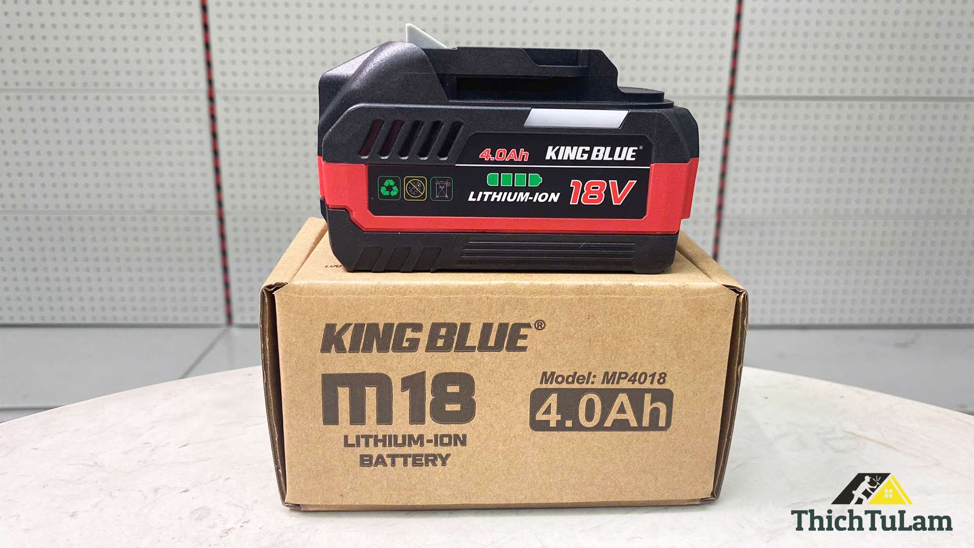 Pin 4.0Ah chân Makita Kingblue MP4018