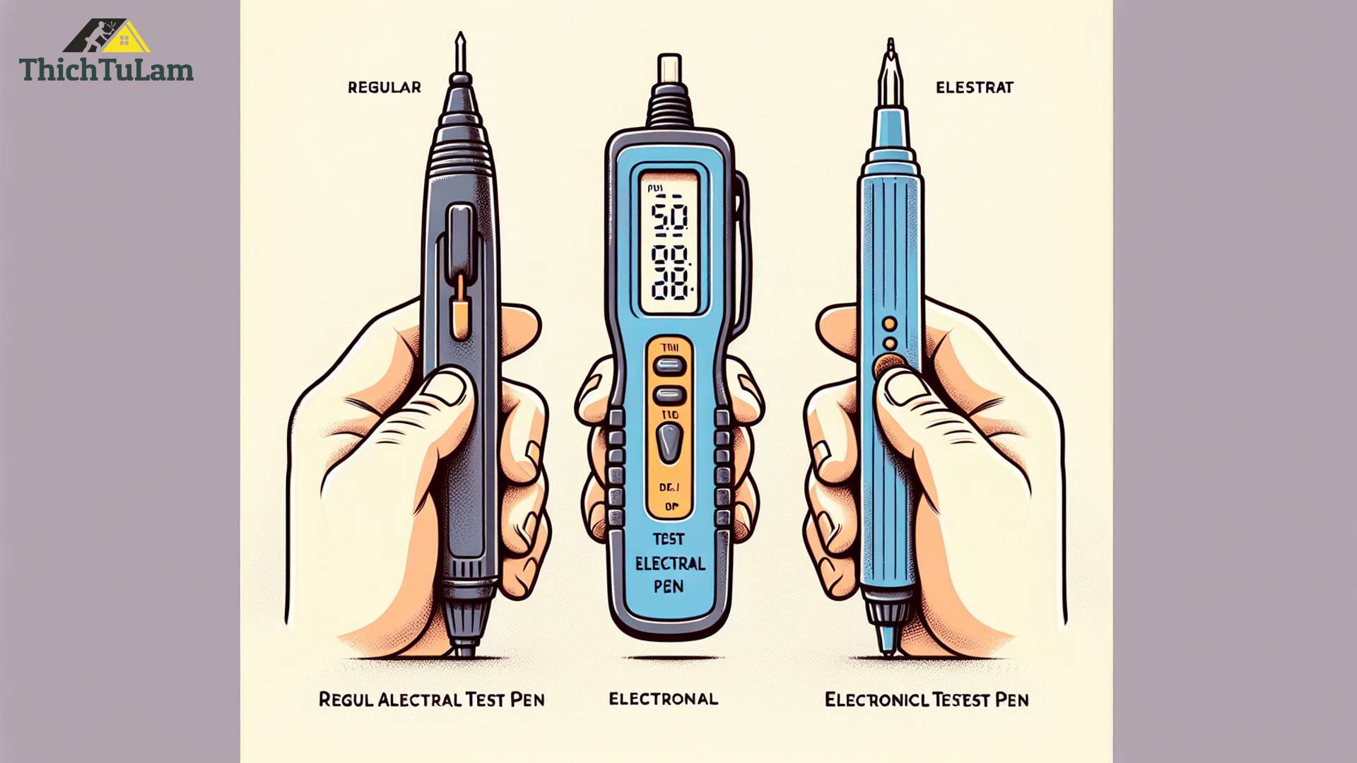 So sánh bút thử điện thông thường và bút thử điện điện tử