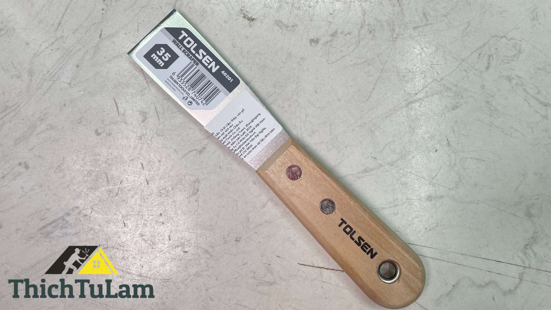 Sủi cán gỗ 35mm TOLSEN - 40201