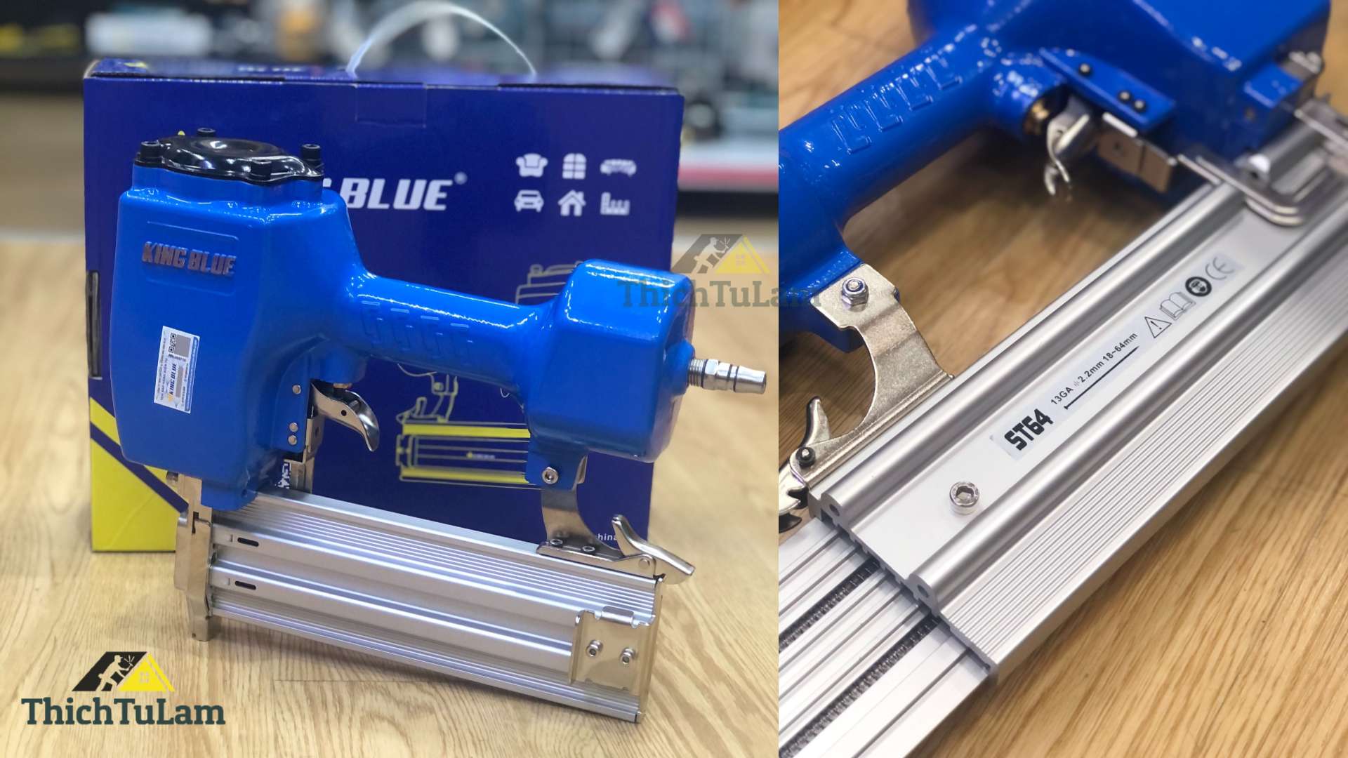 Súng bắn đinh hơi bê tông Kingblue KBO-ST64