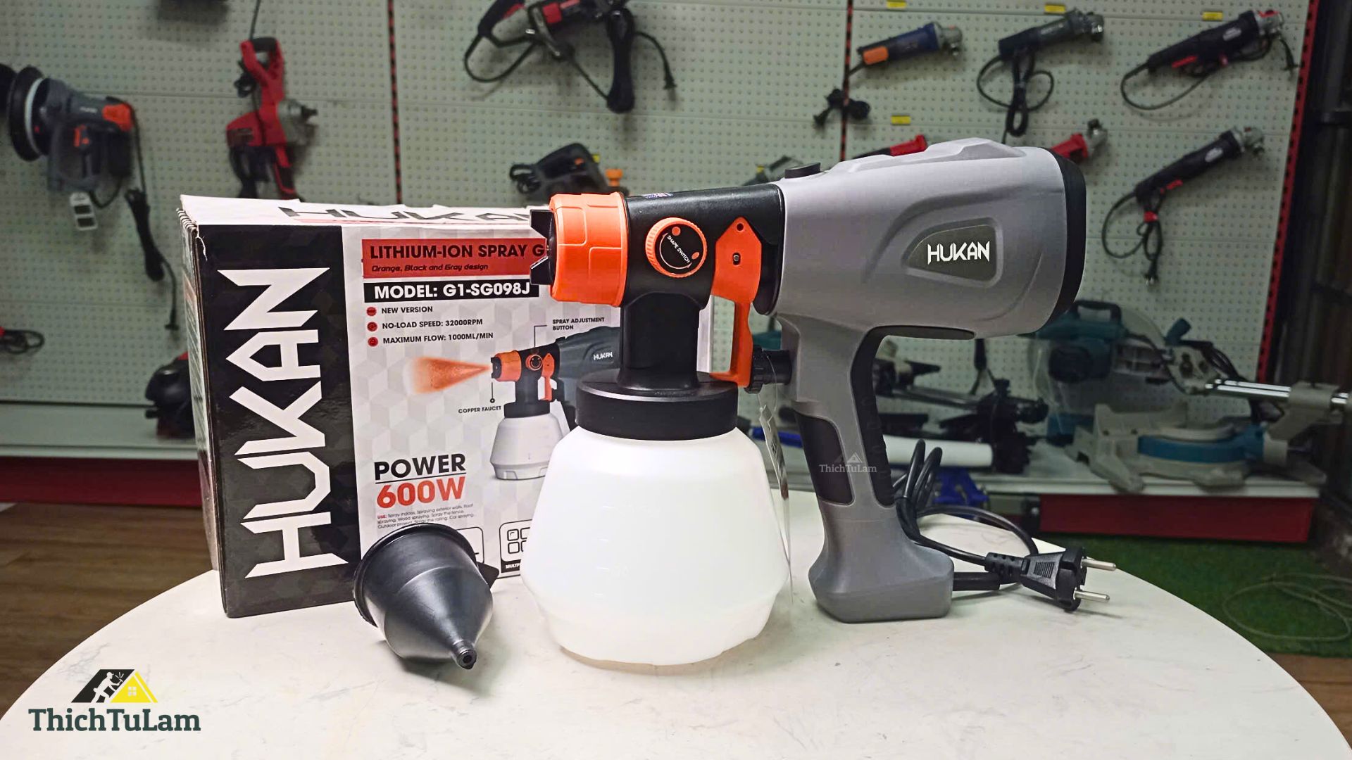 Súng phun sơn 600W Hukan G1-SG098J