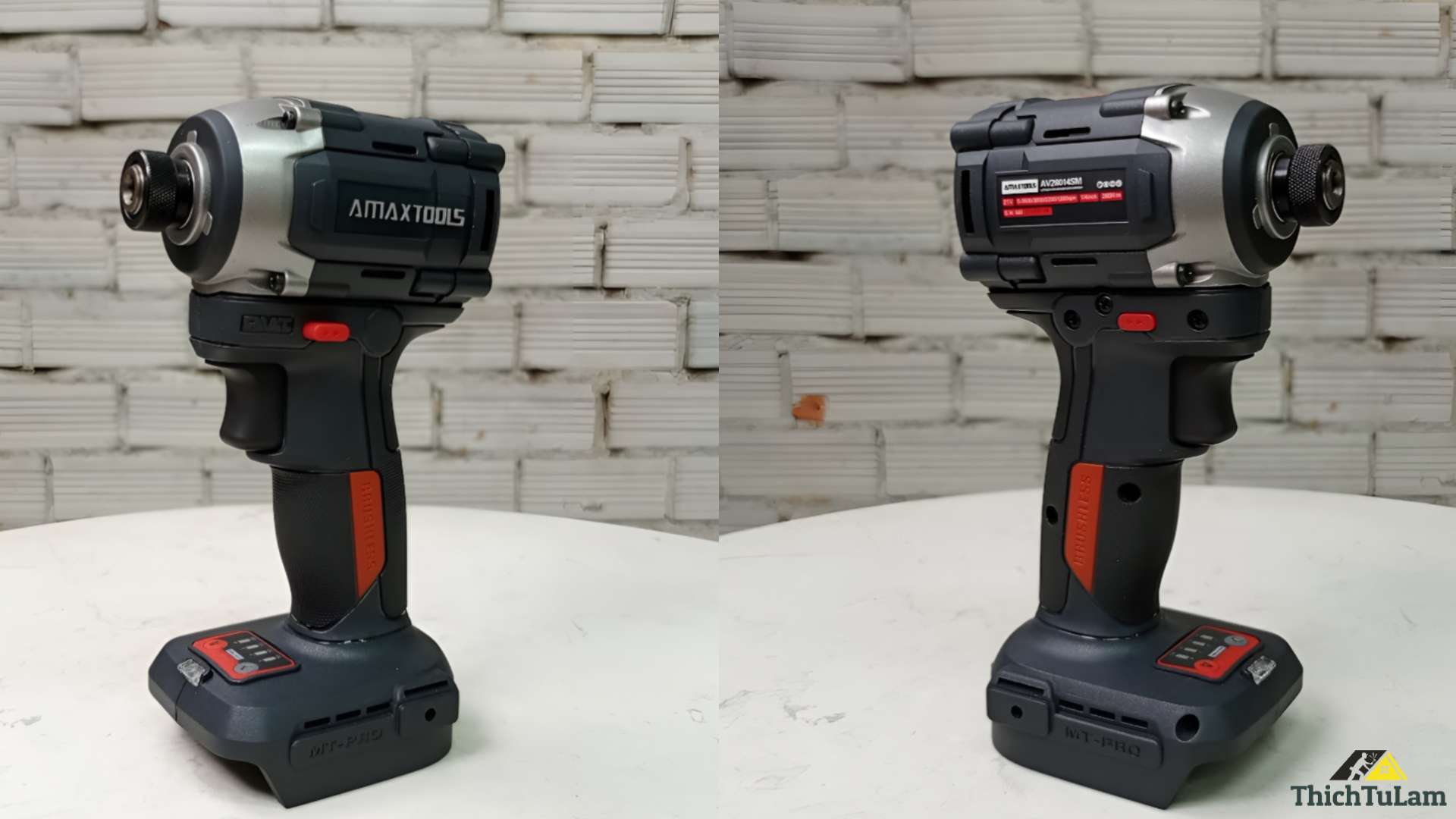 Thân máy bắt vít pin 280Nm M21 (đen) Amaxtools AV28014SM.B