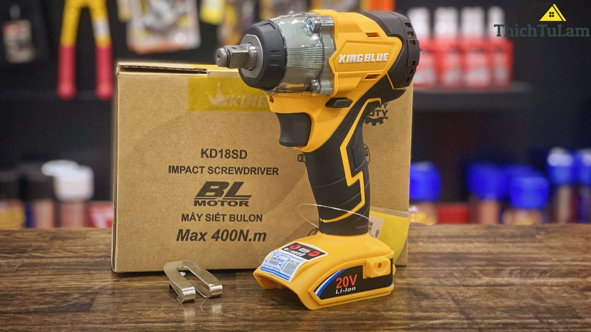 Thân máy bắn bu lông pin 560Nm 18V Kingblue KD18SD (Chân pin Dewalt)
