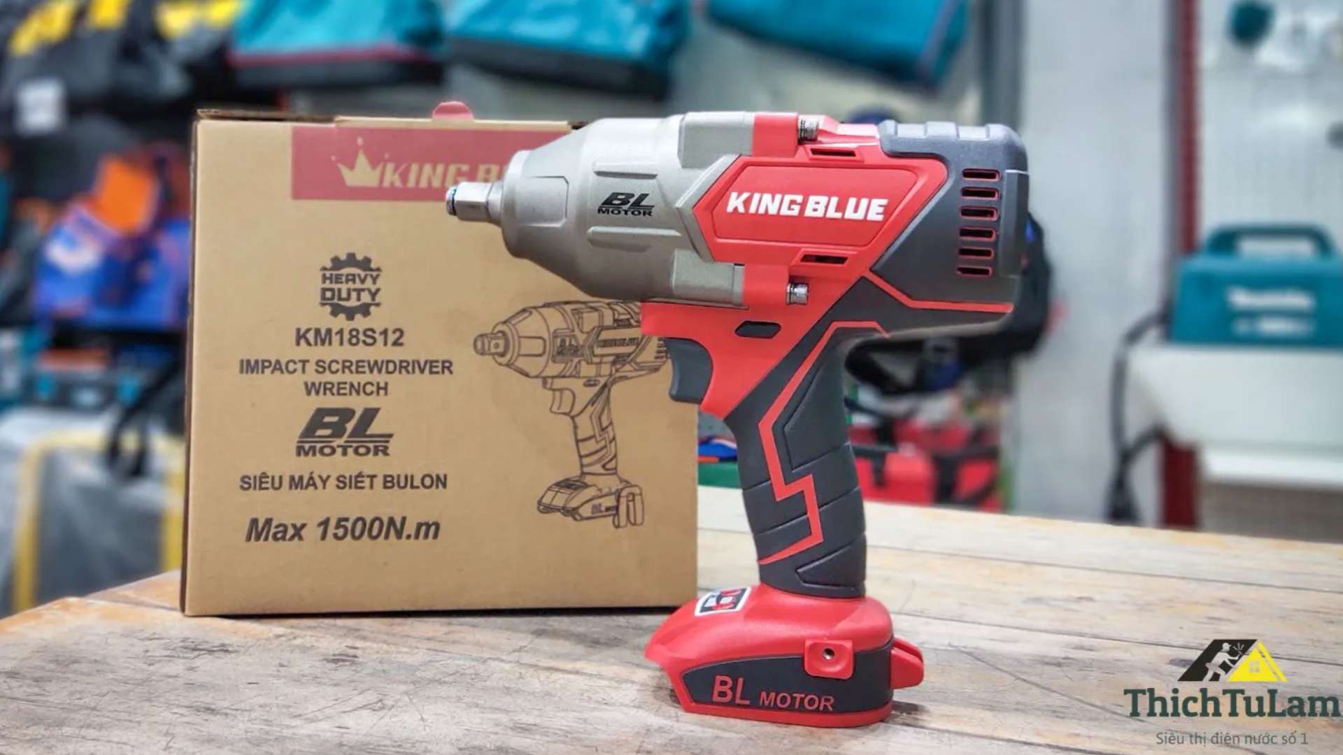 Thân máy bắn bu lông 18V Kingblue KM18S12 (Chân Makita)