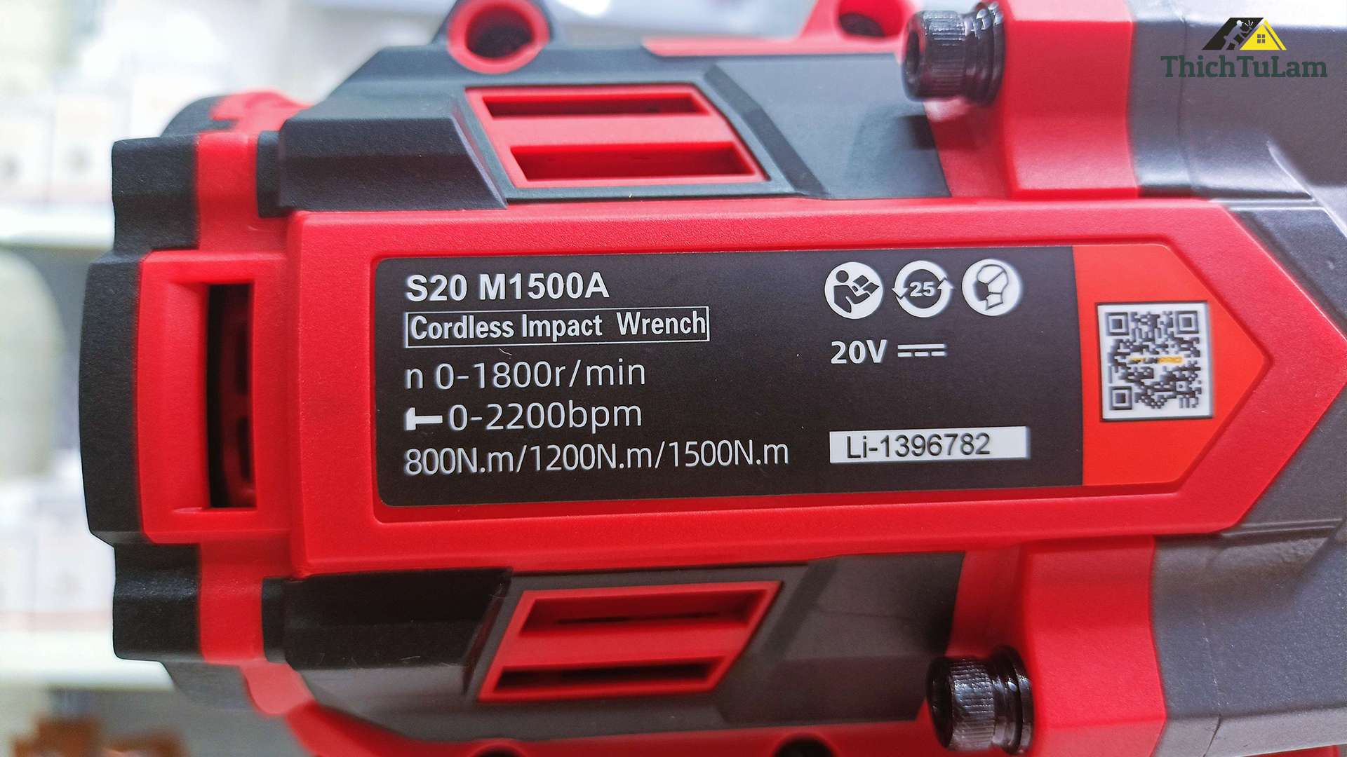 Thân máy bắn bu lông pin 1500Nm chân M21 Sfunpro S20M1500A-T