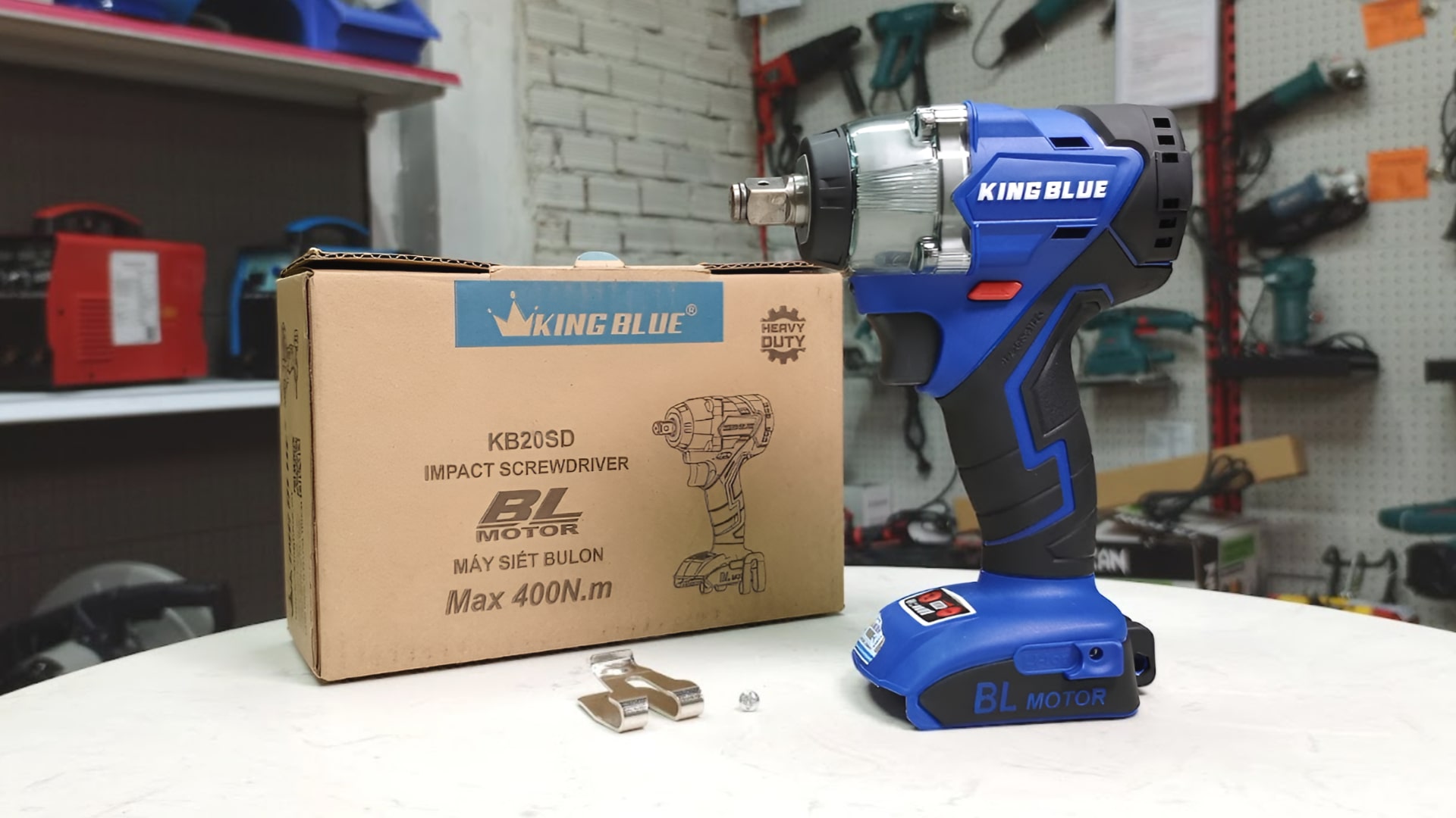 Thân máy bắn bu lông pin 20V Kingblue KB20SD lực siết 560Nm (Chân pin Bosch)