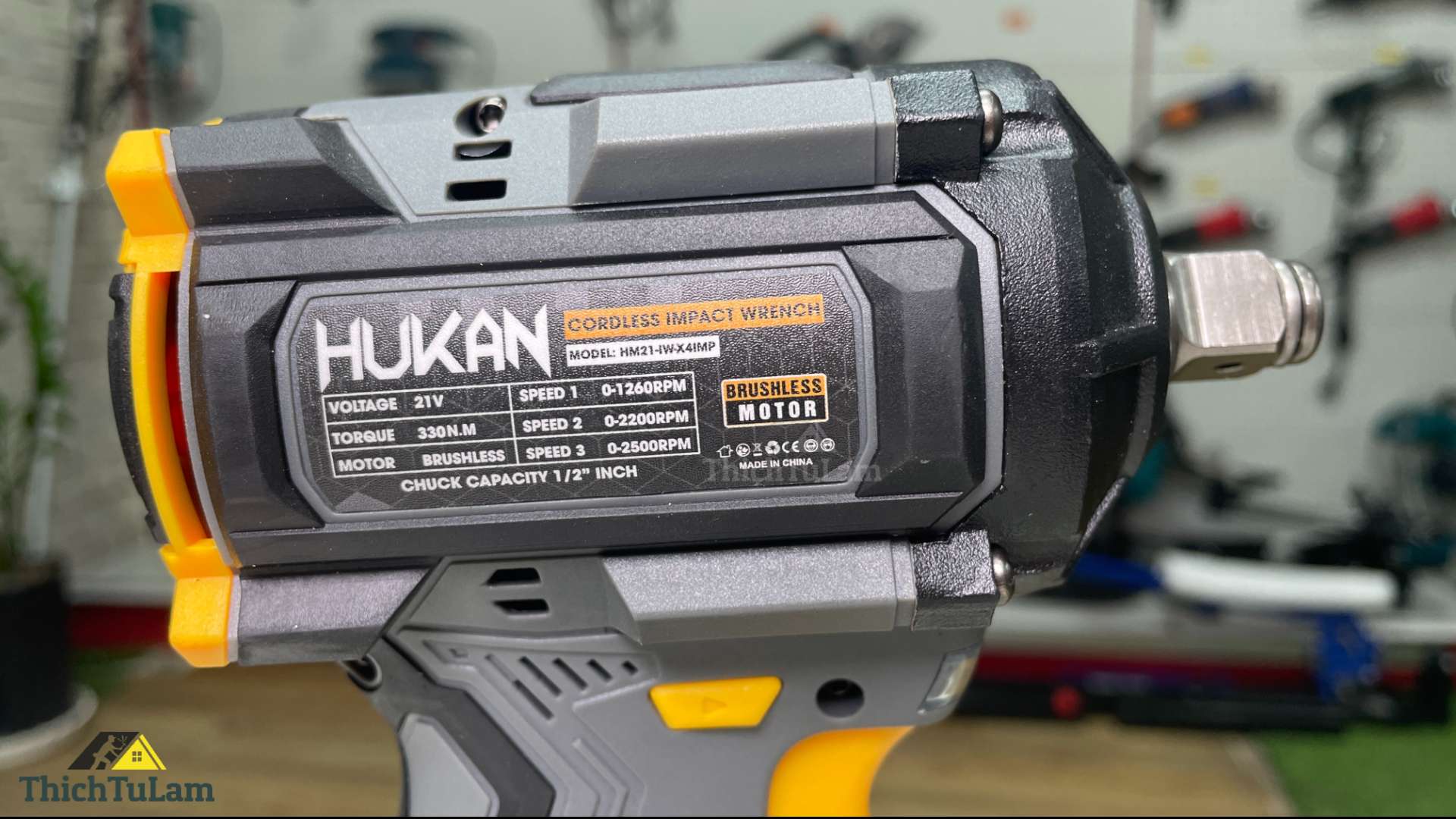 Thân máy bắn bu lông pin 21V 230Nm Hukan HM21-IW-X4IMP-T