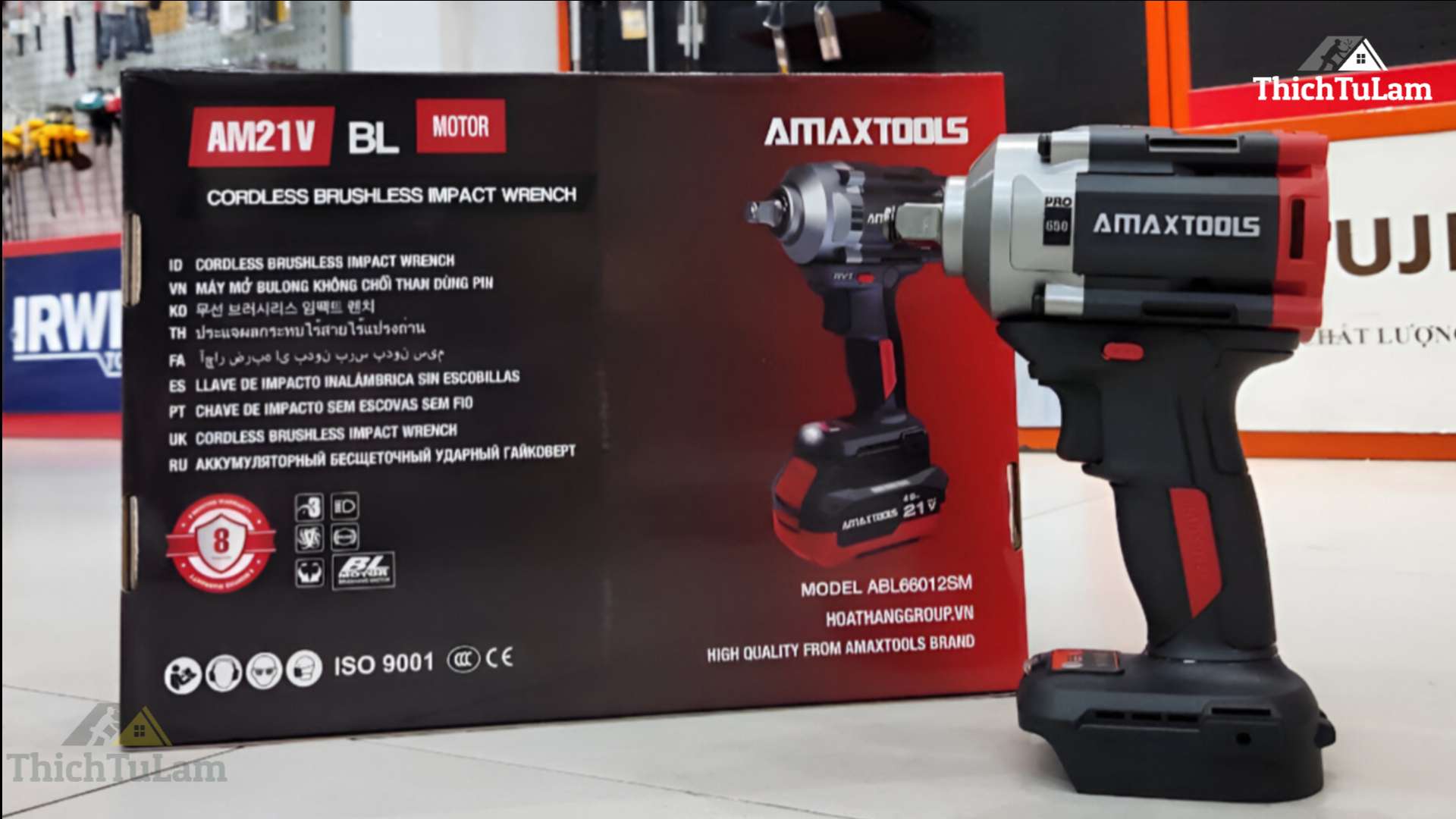 Thân máy bắn bu lông pin 660Nm M21 Amaxtools ABL66012SM