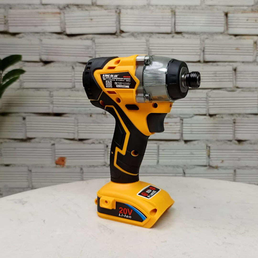 Thân máy bắn vít pin 18V Kingblue KD18VD lực siết 350Nm (Chân pin Dewalt)