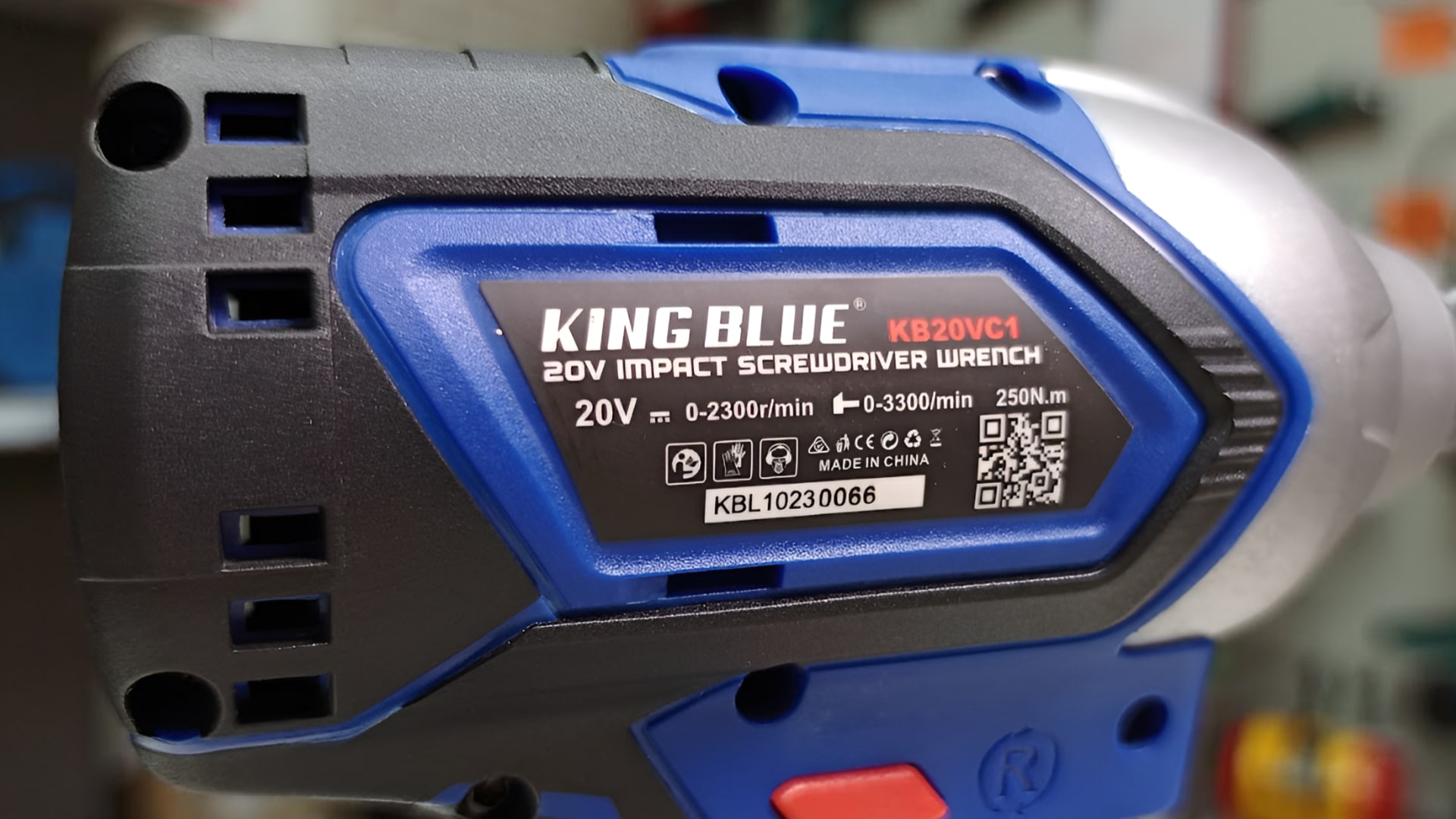 Thân máy bắn vít pin 20V 250Nm Kingblue KB20VC (Chân Bosch)