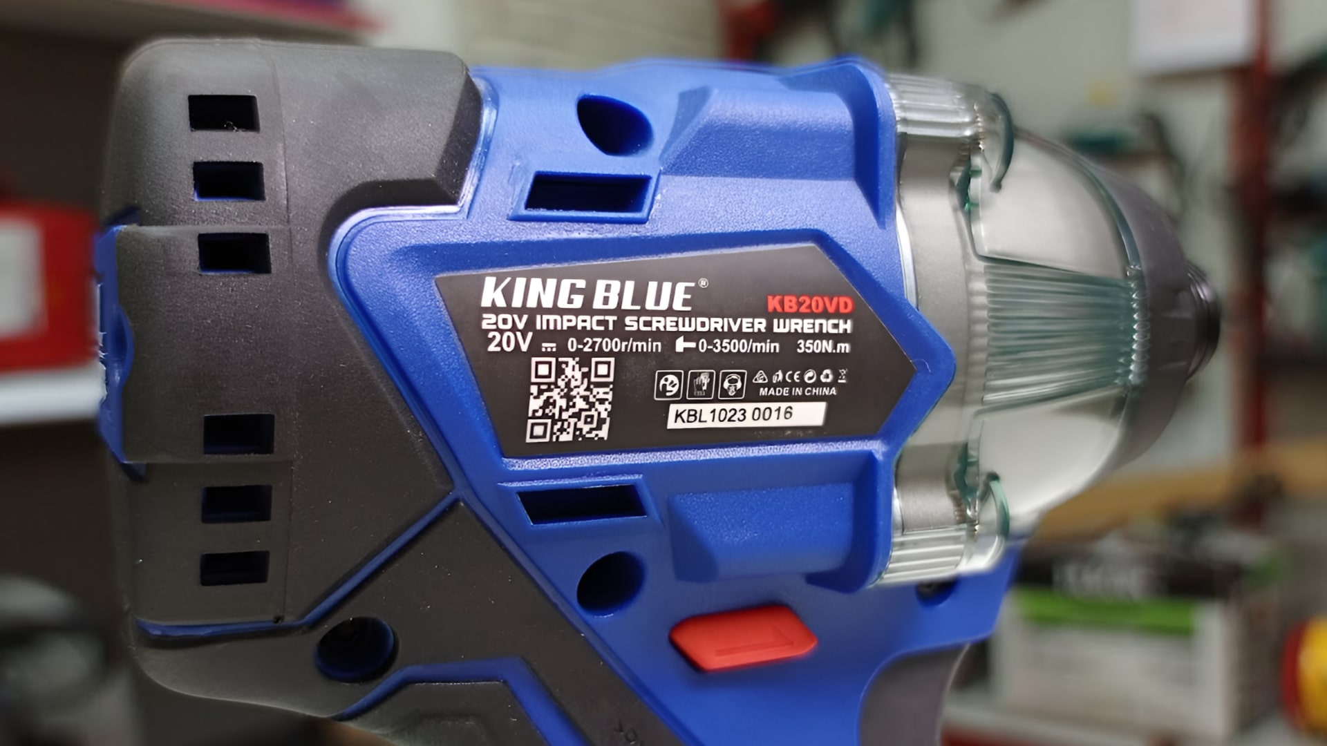 Thân máy bắn vít pin 20V Kingblue KB20VD lực siết 350Nm (Chân pin Bosch)
