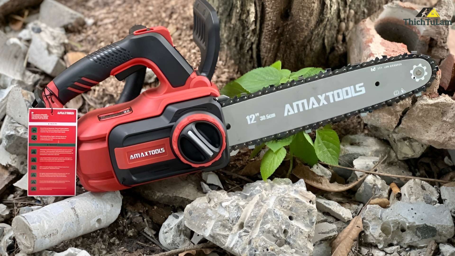 Thân máy cưa xích pin 21V Amaxtools ACX305-SM