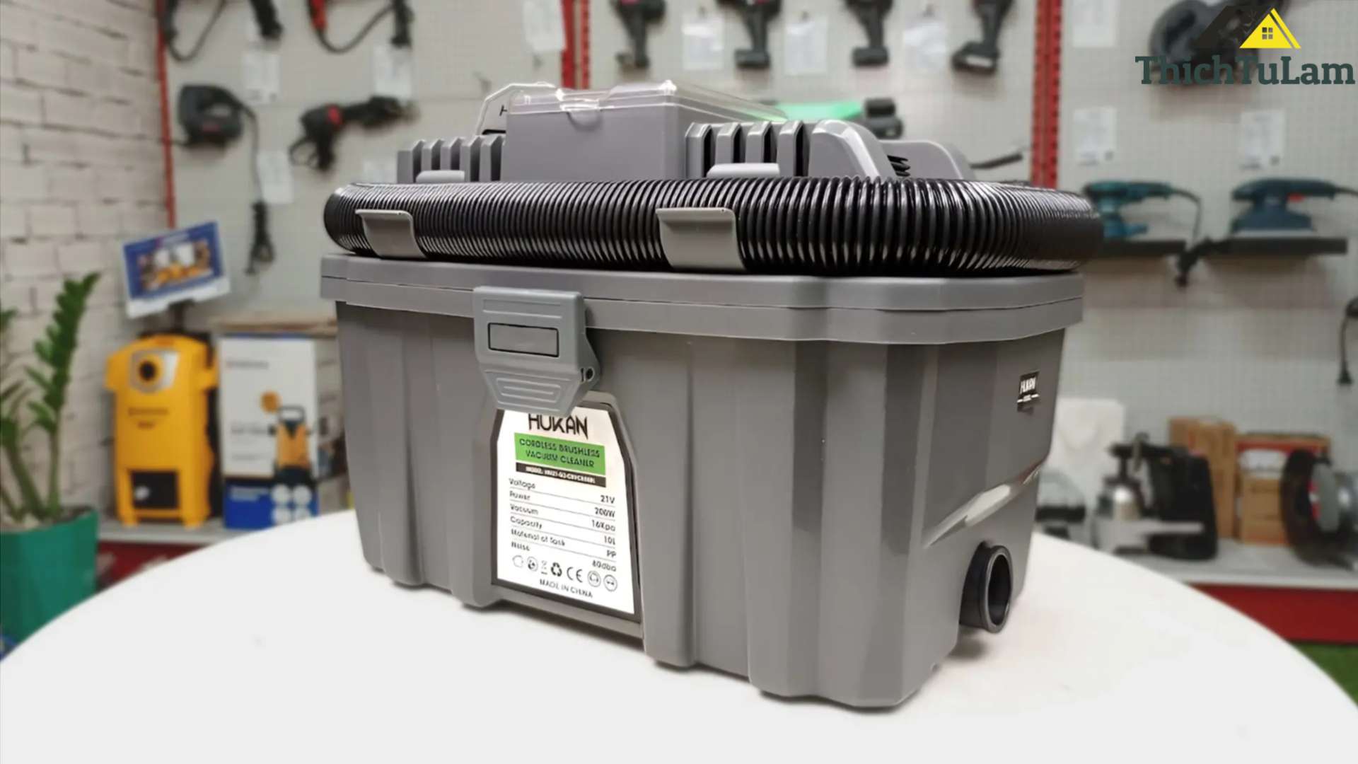 Thân máy hút bụi 200W pin 21V Hukan HK-HM21-G2-CBVC808BL