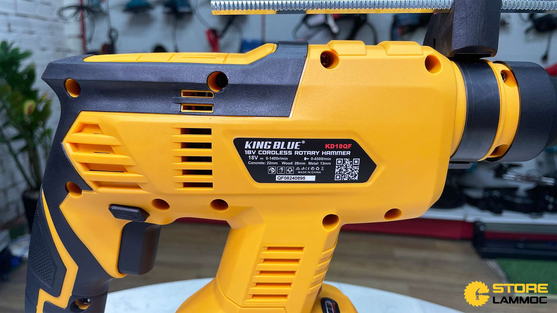 Thân máy khoan bê tông pin Dewalt 18V Kingblue KD18QF