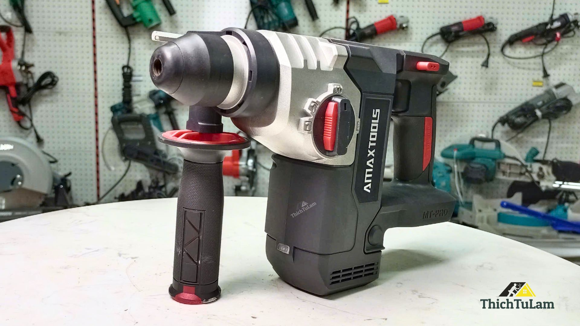 Thân máy khoan bê tông pin M21 Amaxtools A3CN28SM.B (đen)