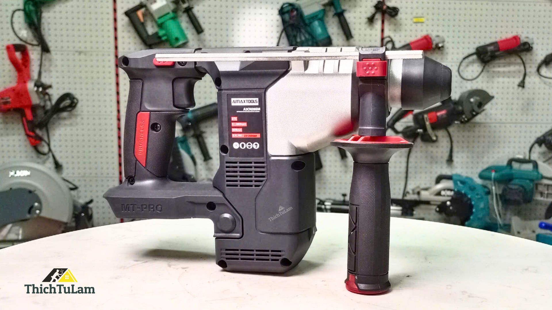 Thân máy khoan bê tông pin M21 Amaxtools A3CN28SM.B (đen)