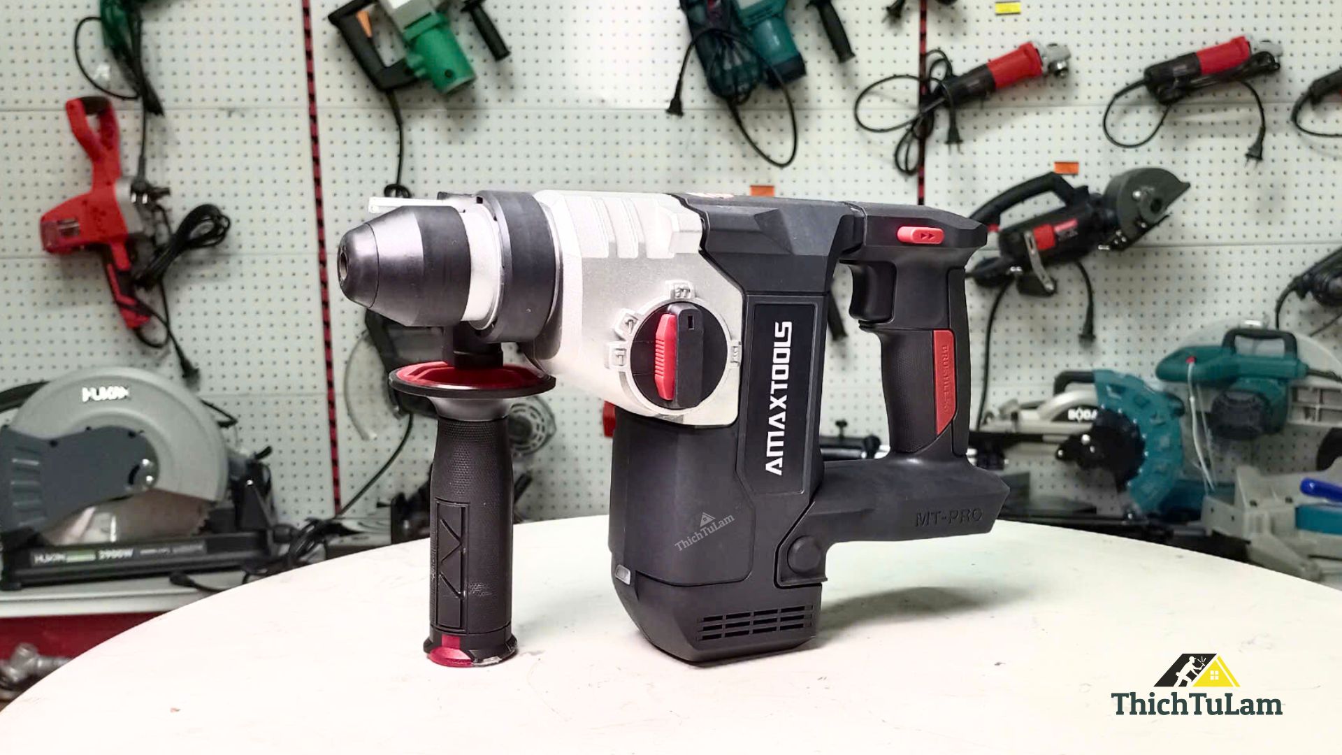 Thân máy khoan bê tông pin M21 Amaxtools A3CN28SM.B (đen)