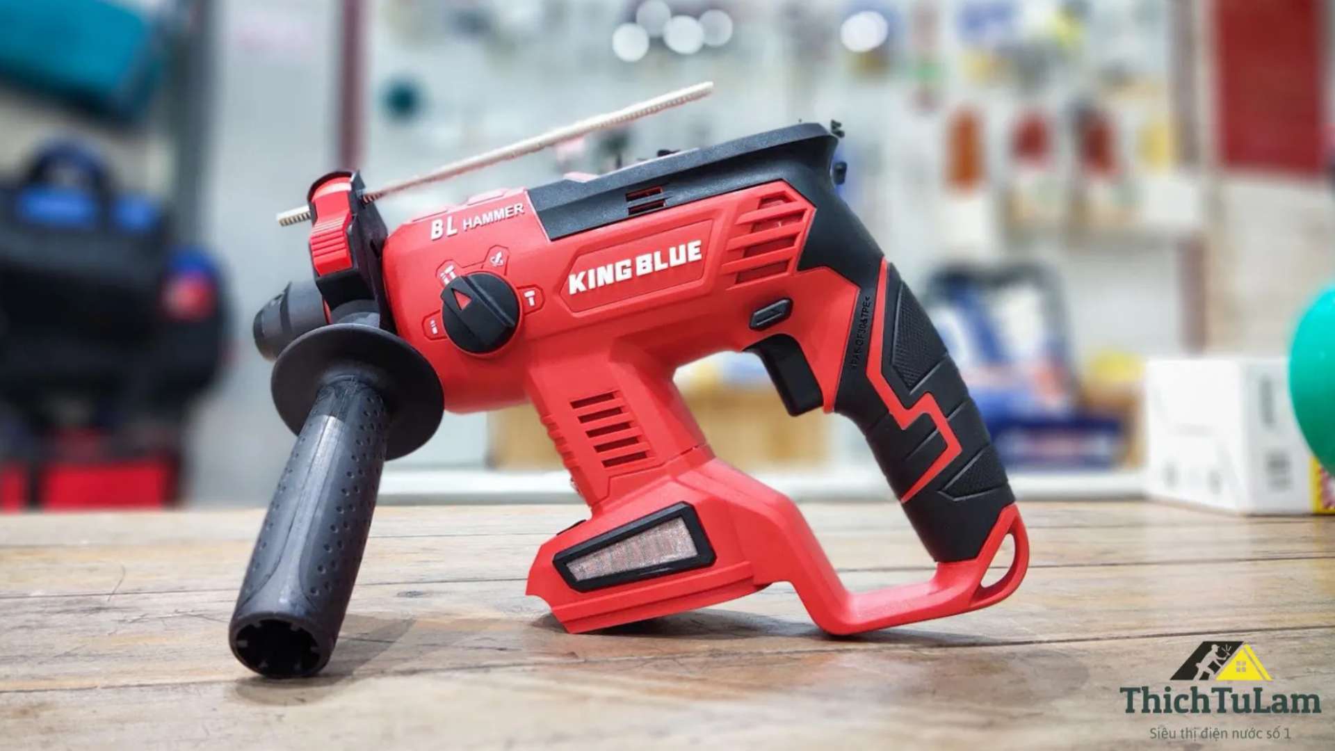 Thân máy khoan bê tông pin 18V Kingblue KM18QF (Chân pin Makita)