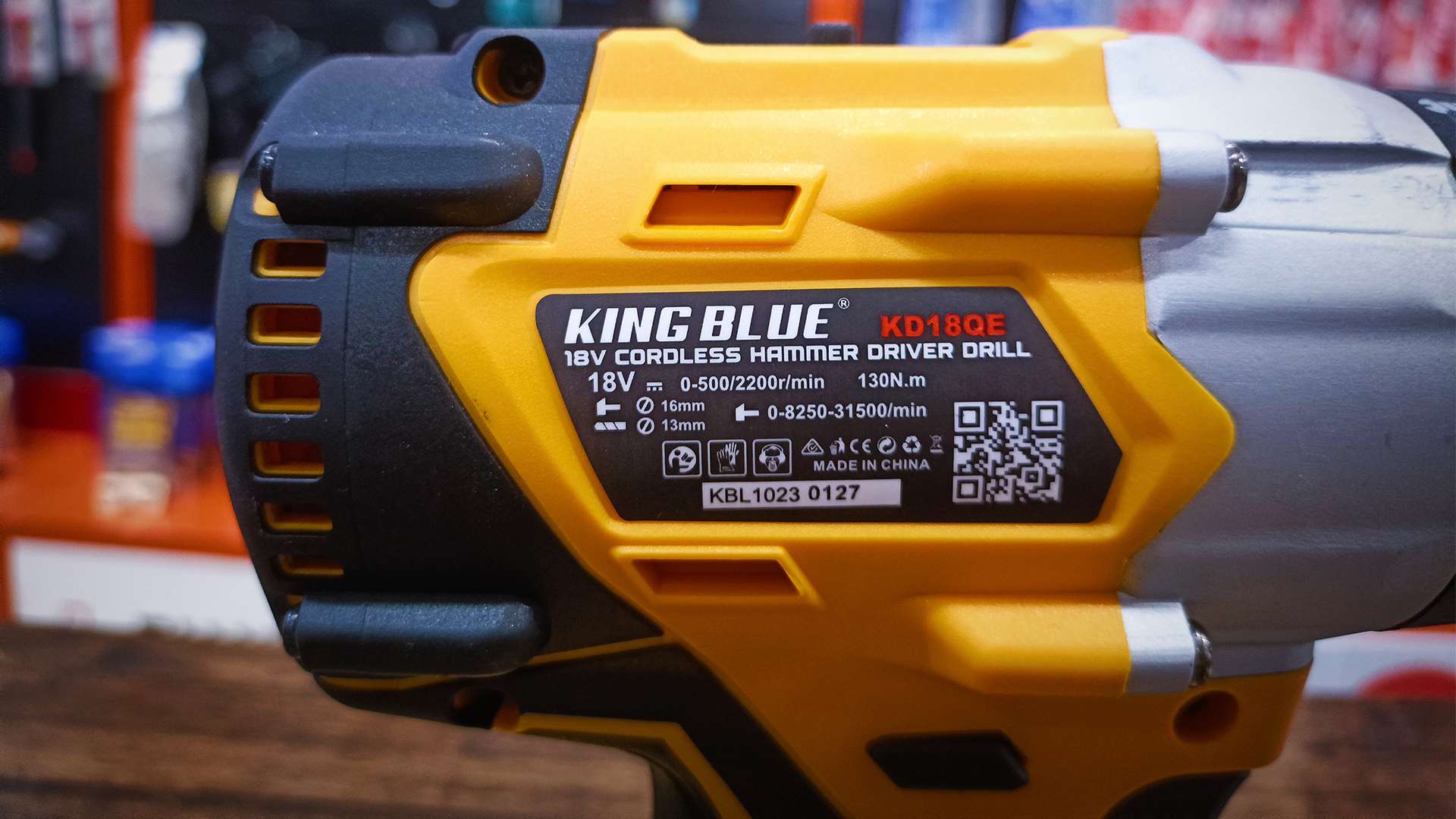 Thân máy khoan búa 18V Kingblue KD18QE (Chân pin Dewalt)