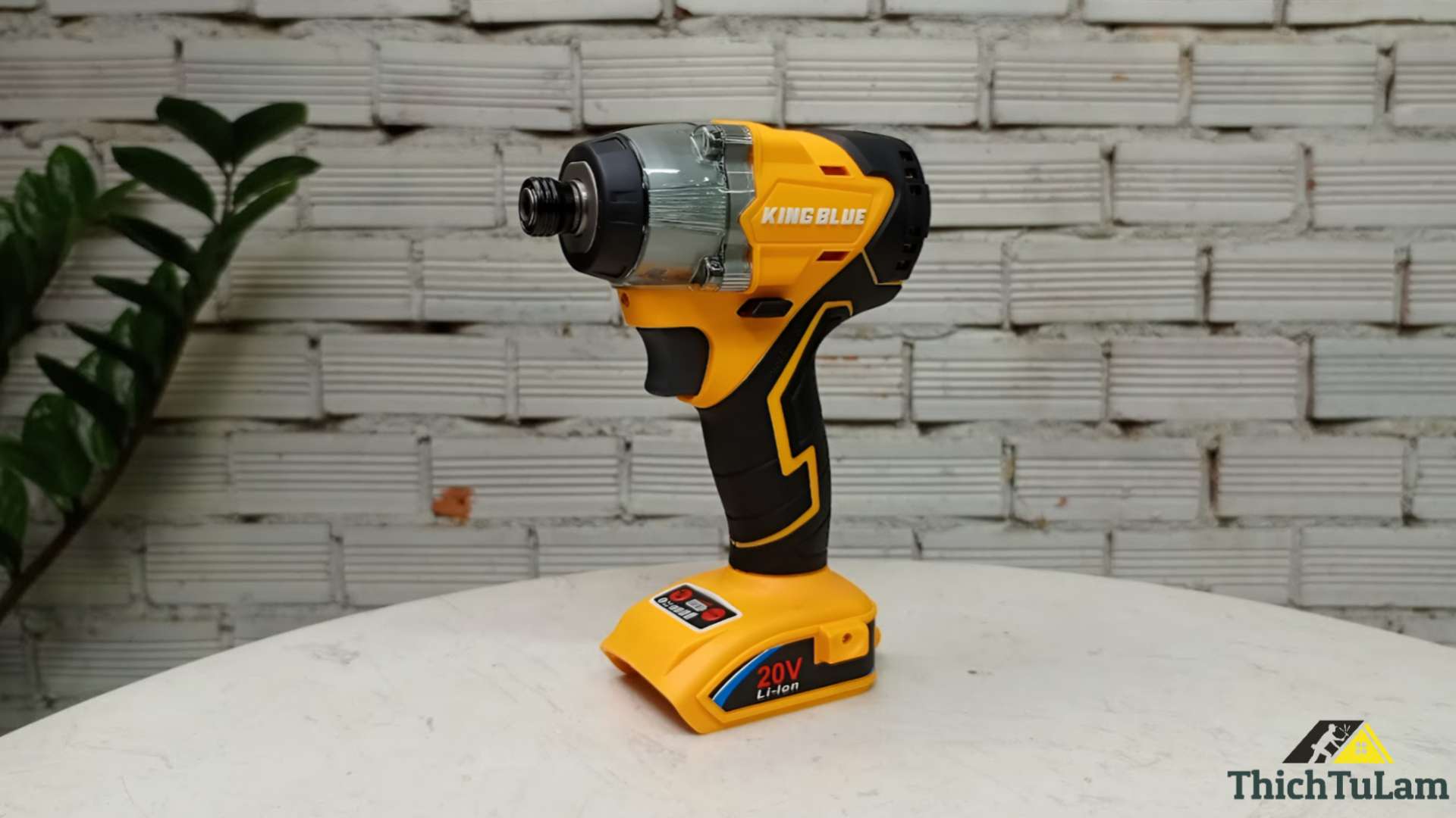 Thân máy bắn vít pin 18V Kingblue KD18VD lực siết 350Nm (Chân pin Dewalt)