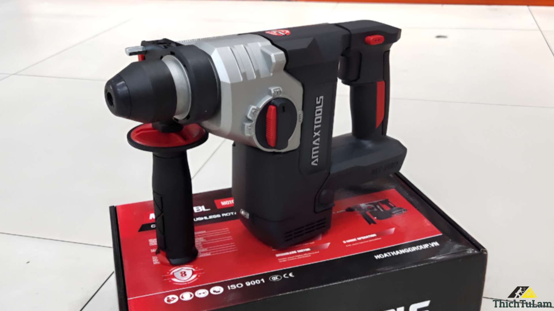 Thân máy khoan bê tông pin M21 Amaxtools A3CN28SM.B (đen)