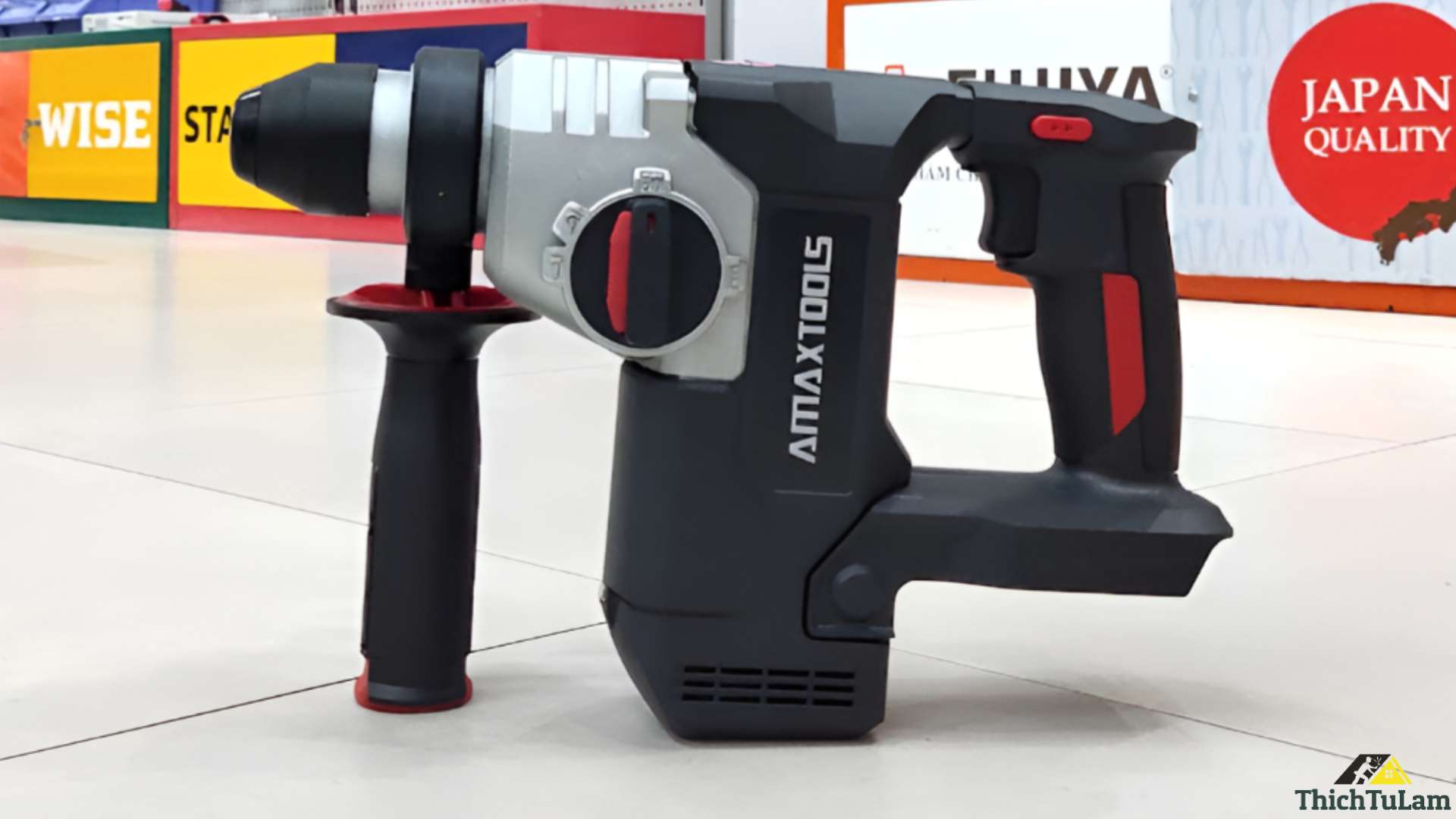 Thân máy khoan bê tông pin M21 Amaxtools A3CN28SM.B (đen)