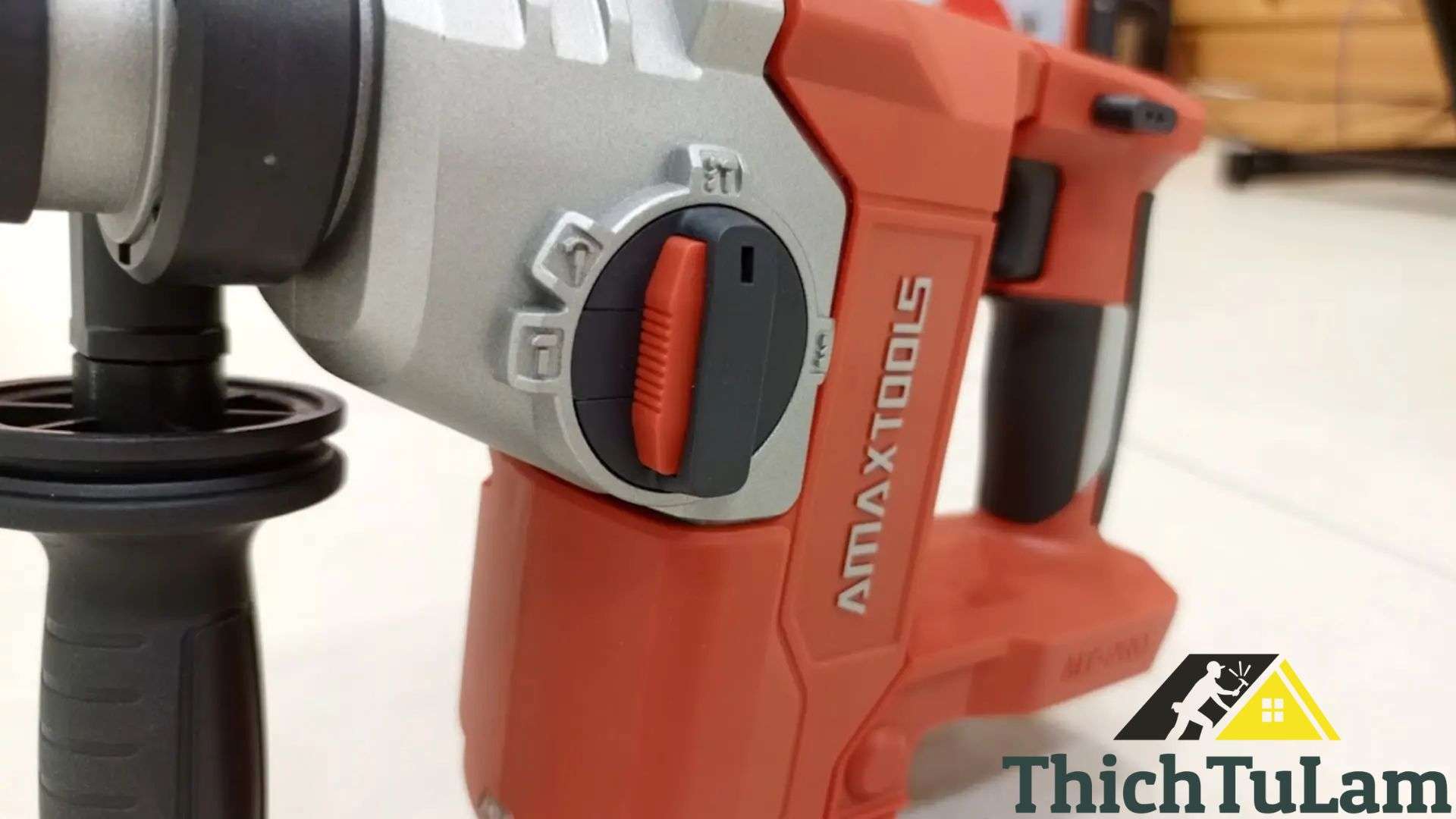 Nút chỉnh máy khoan đục bê tông pin M21 (đỏ) Amaxtools A3CN28SM.R