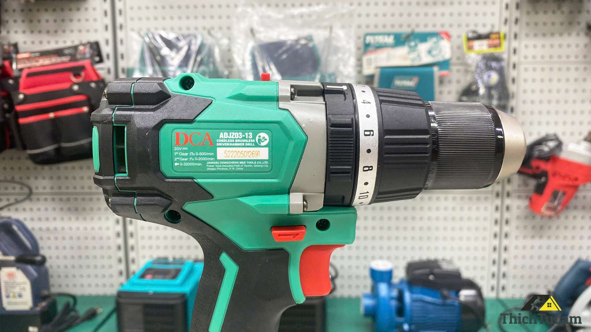 Thân máy khoan pin 120Nm có búa 20V DCA ADJZ03-13Z