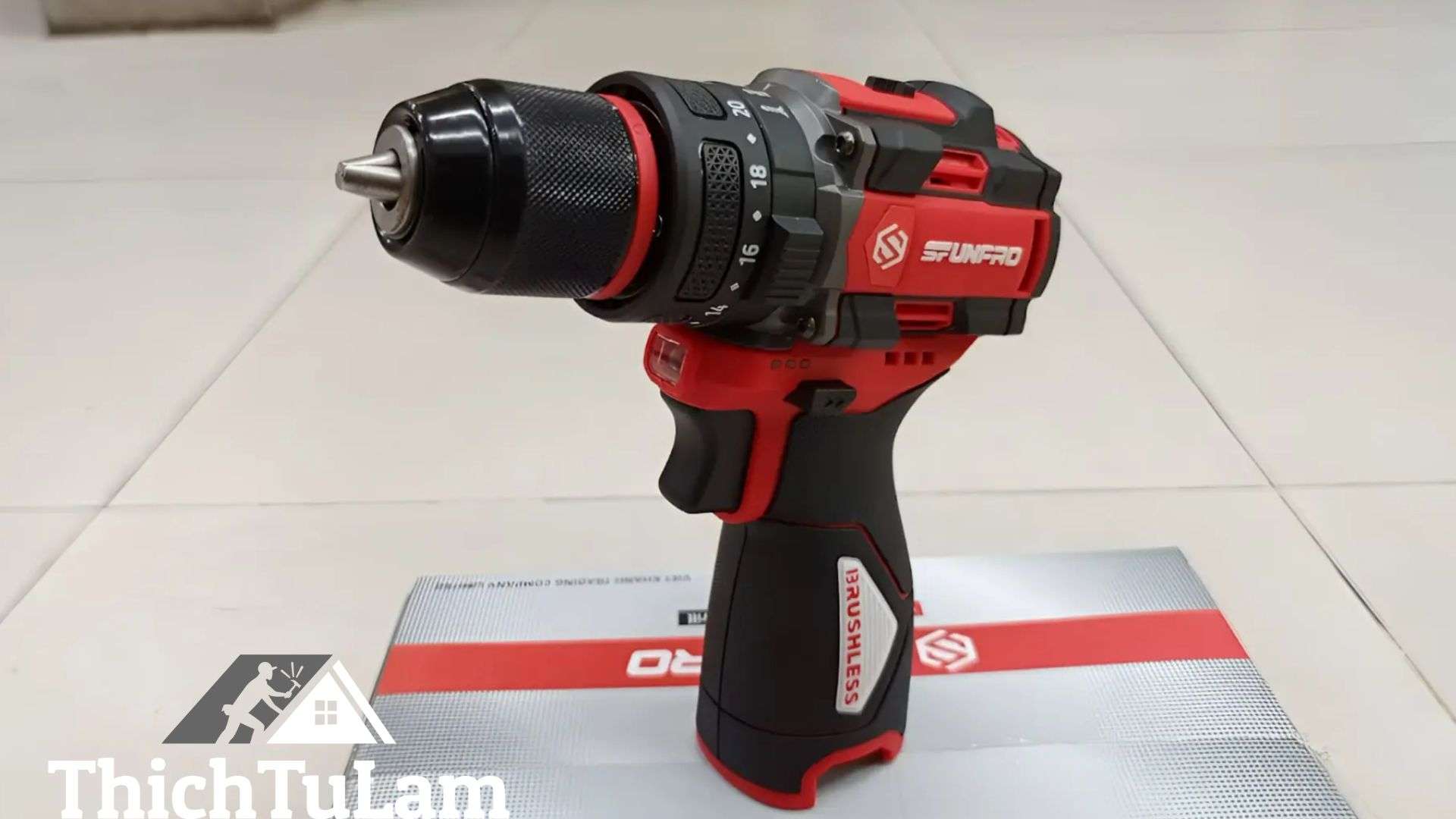 Thân máy khoan pin 16V có búa Sfunpro S2AH7916R-T