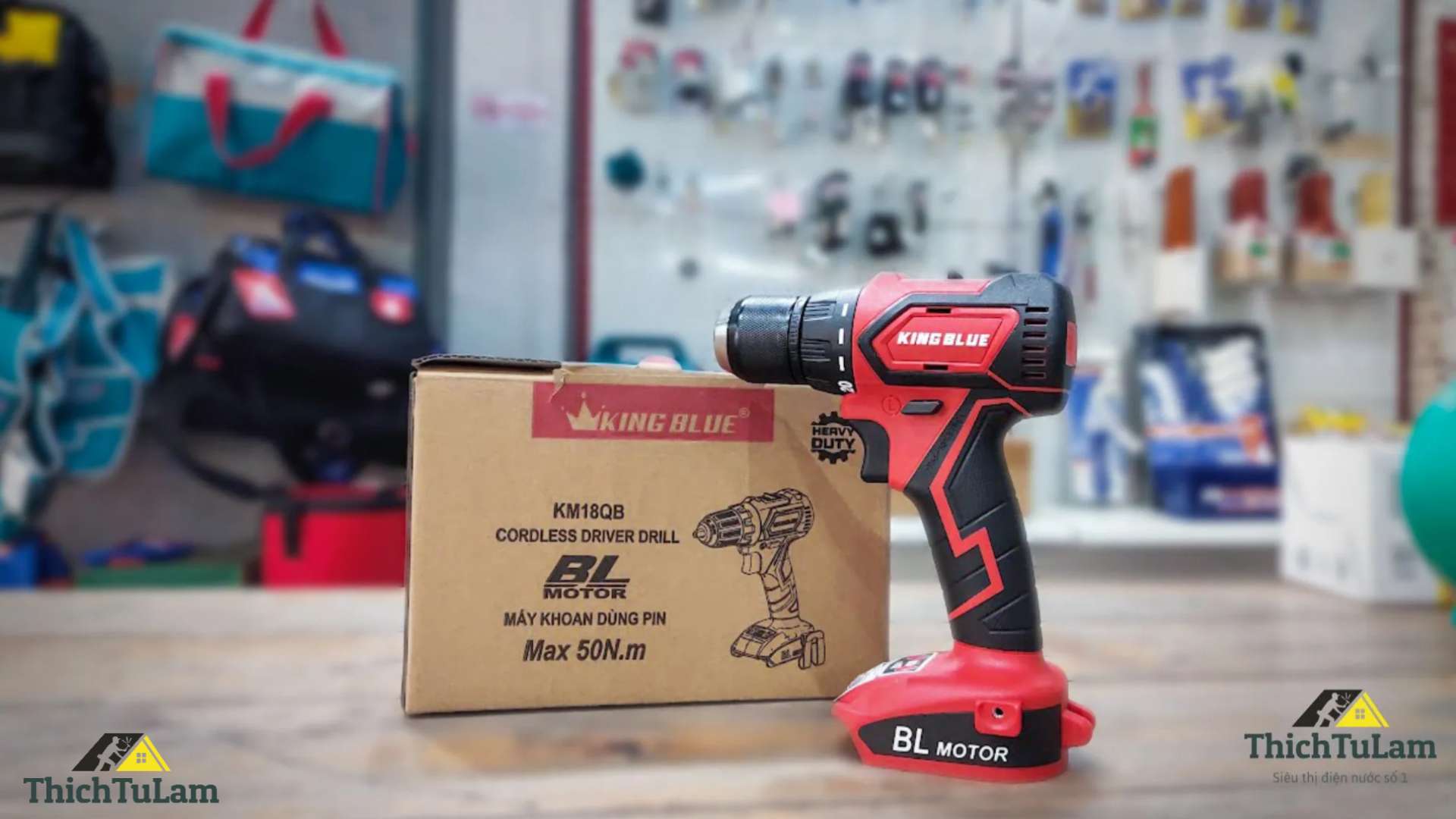 Thân máy khoan pin 18V Kingblue KM18QB (Chân pin Makita)