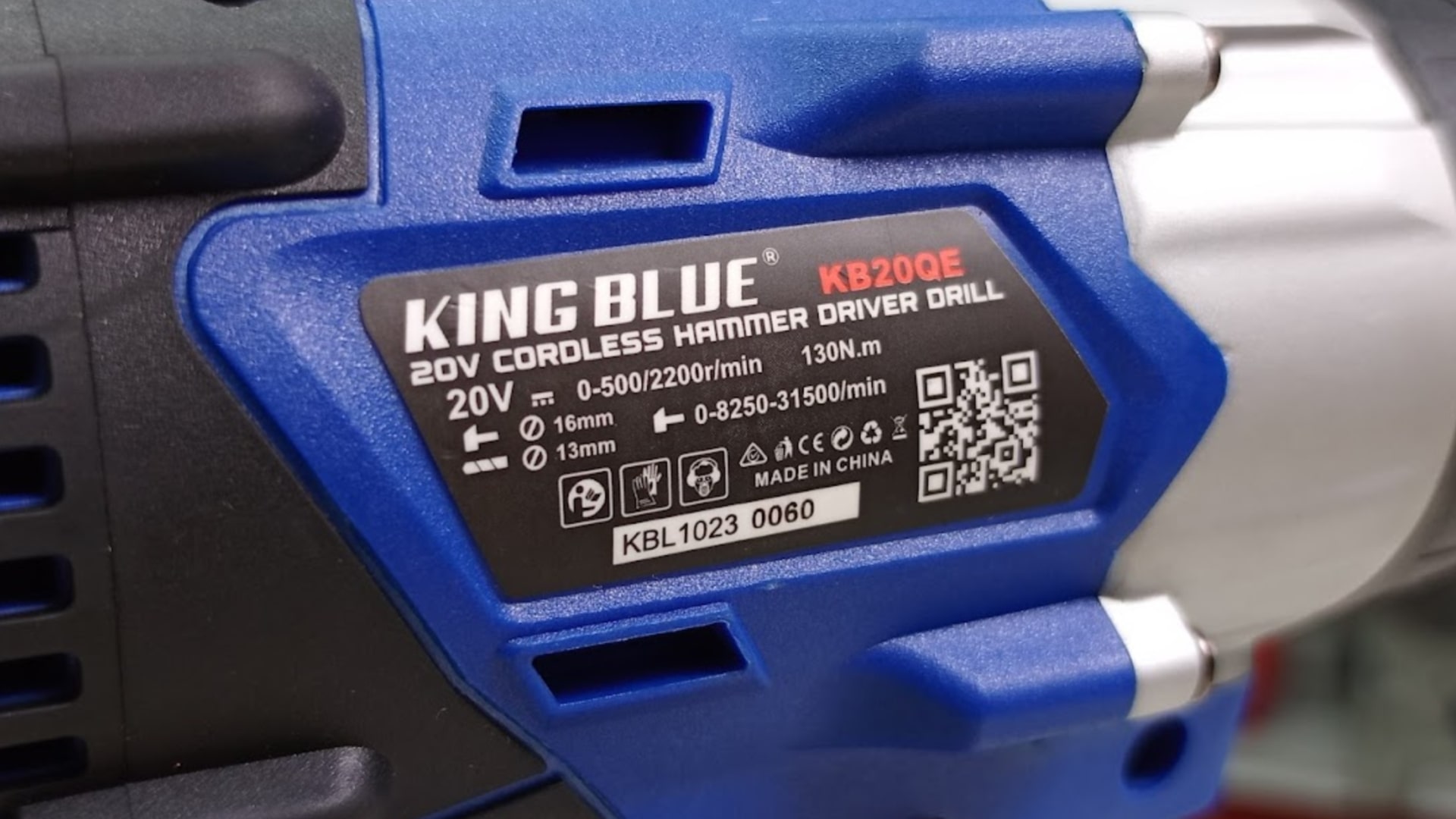 Thân máy khoan pin 20V 130Nm Kingblue KB20QE chuyên rút lõi (Chân Bosch)