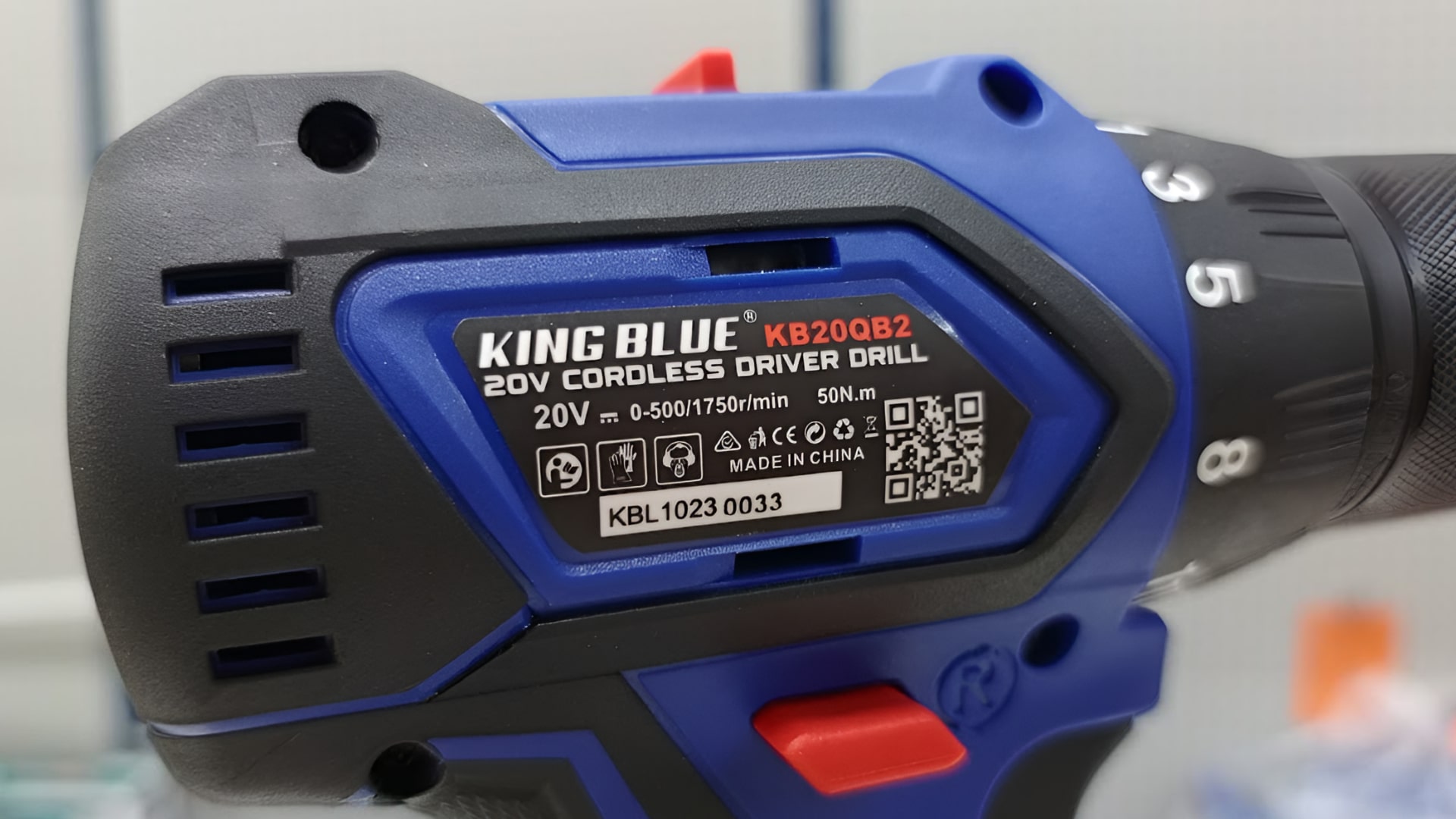 Thân máy khoan pin 20V 50Nm Kingblue KB20QB (Chân pin Bosch)