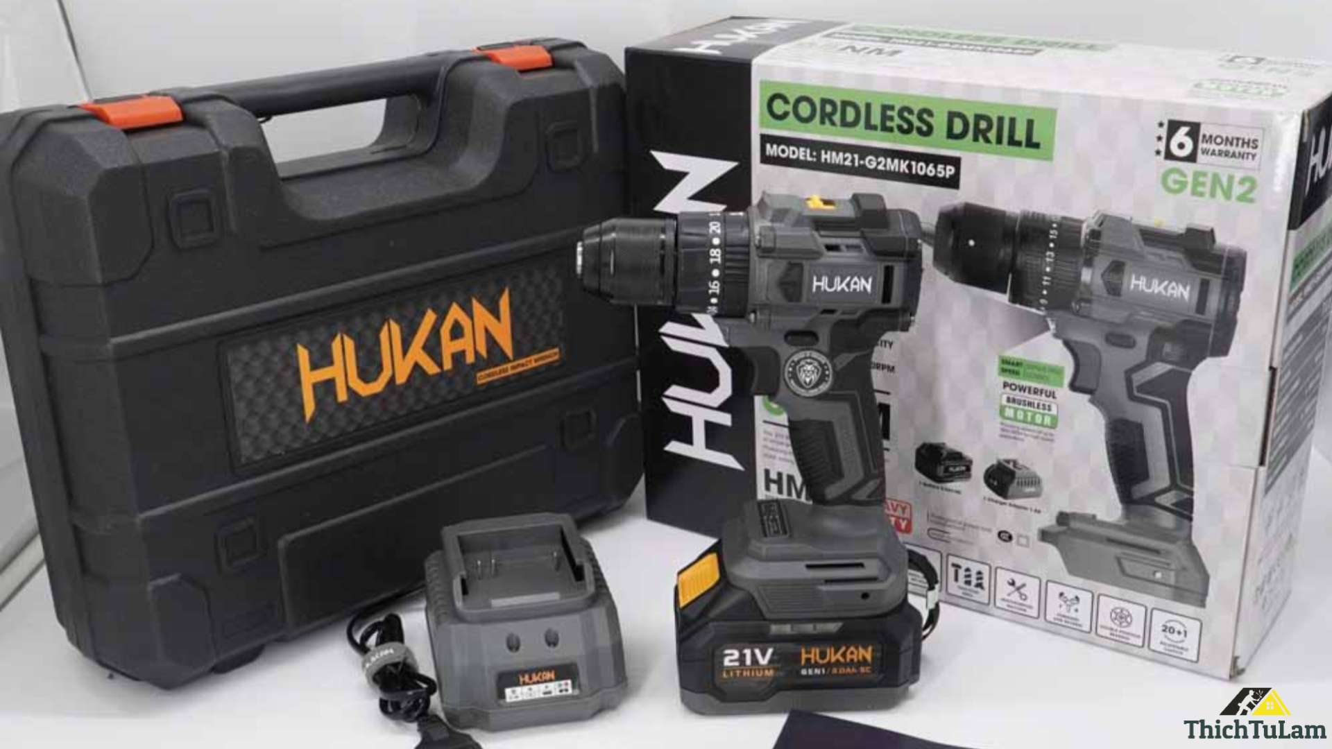 Thân máy khoan pin 10mm Gen 2 Hukan HM21-G2MK1065P-T