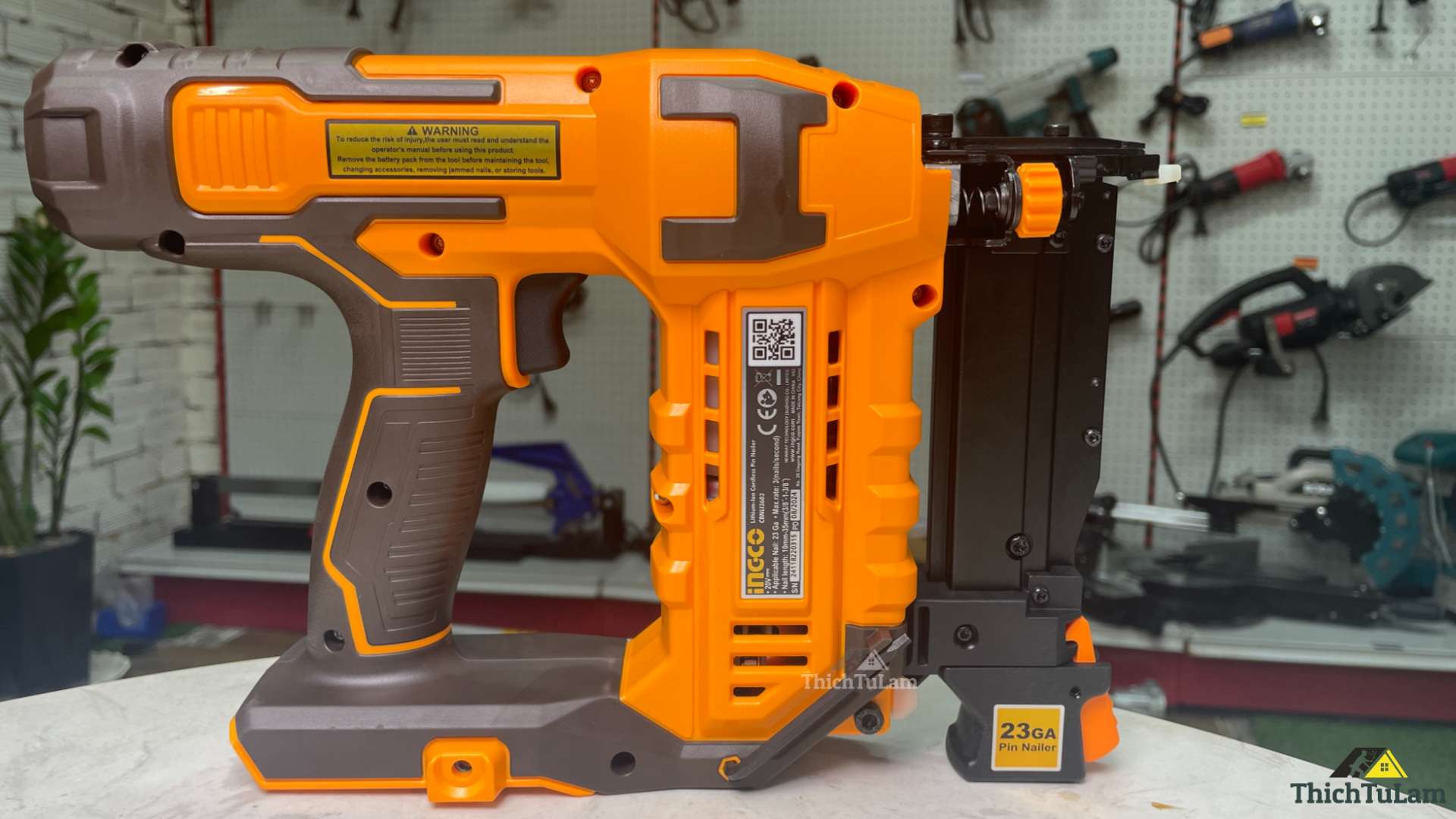 Thân súng bắn đinh ghim dùng pin 20V-35mm Ingco CBNLI3603