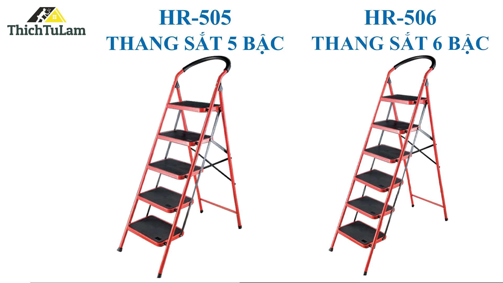 THANG GHẾ BẰNG SẮT 5 BẬC, 6 BẬC SINOYON