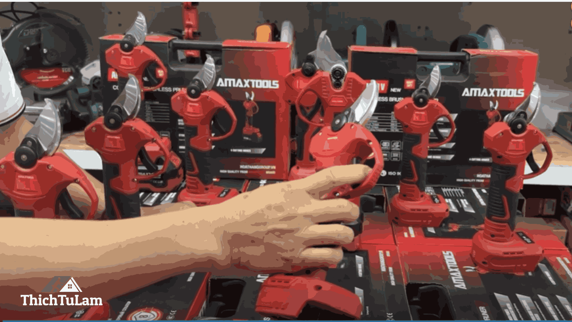 Máy Cắt Cạnh Pin Amaxtools