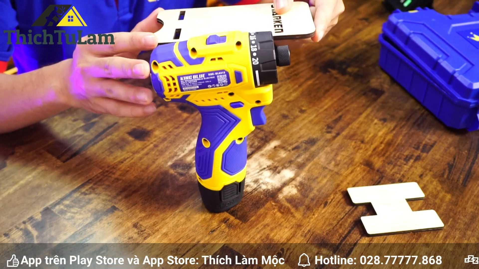 Kích thước nhỏ gọn của máy bắn vít King Blue