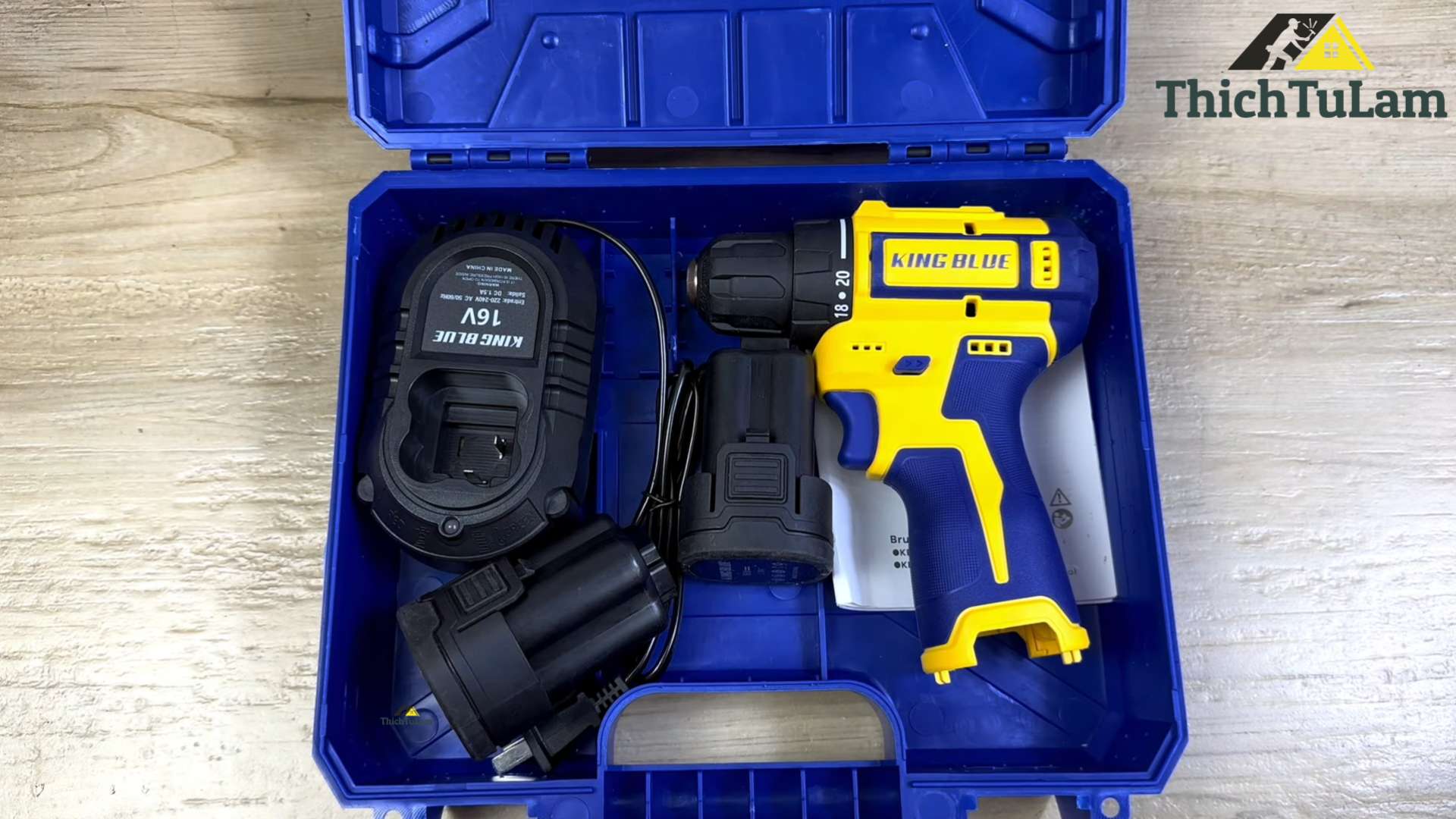 Thiết kế Máy Khoan Pin 16V KBE-BL8116E King Blue