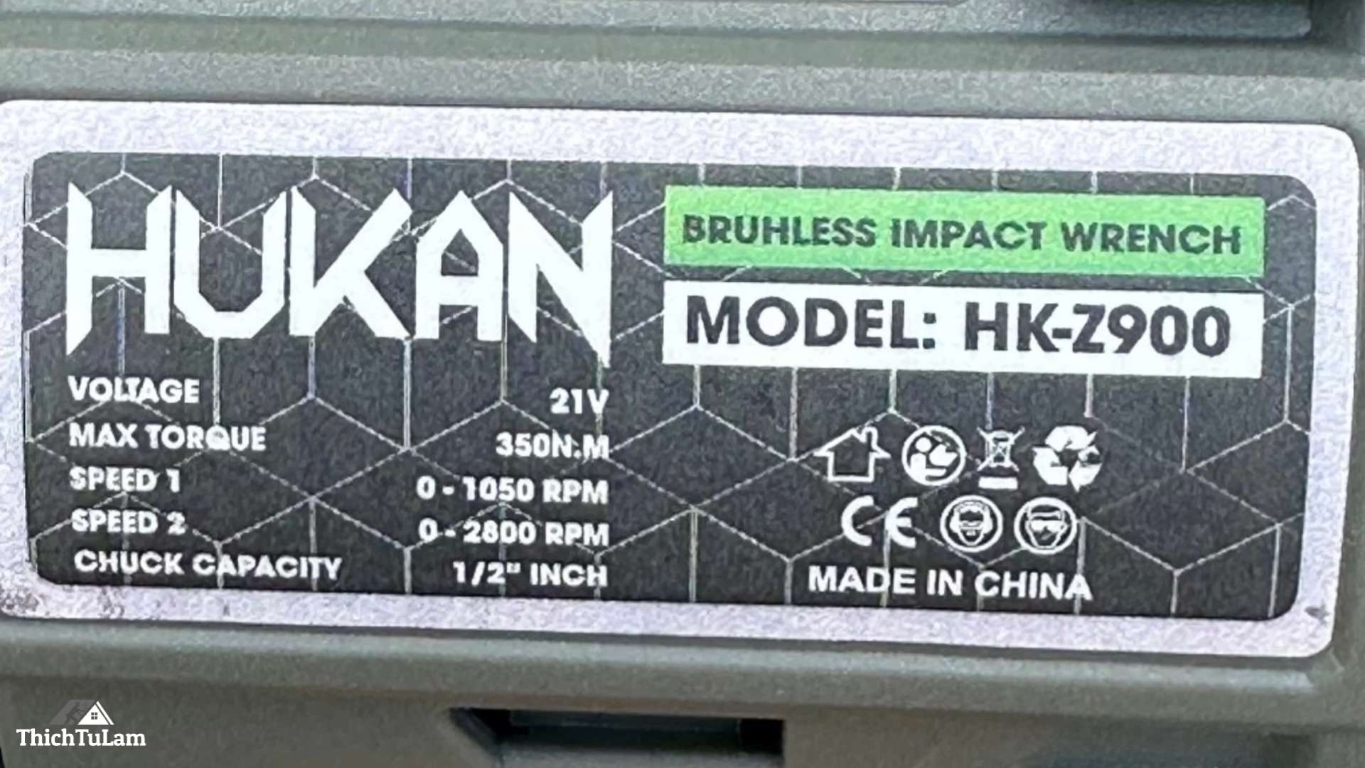 Thông số kỹ thuật Máy siết bulong HUKAN HK-Z900