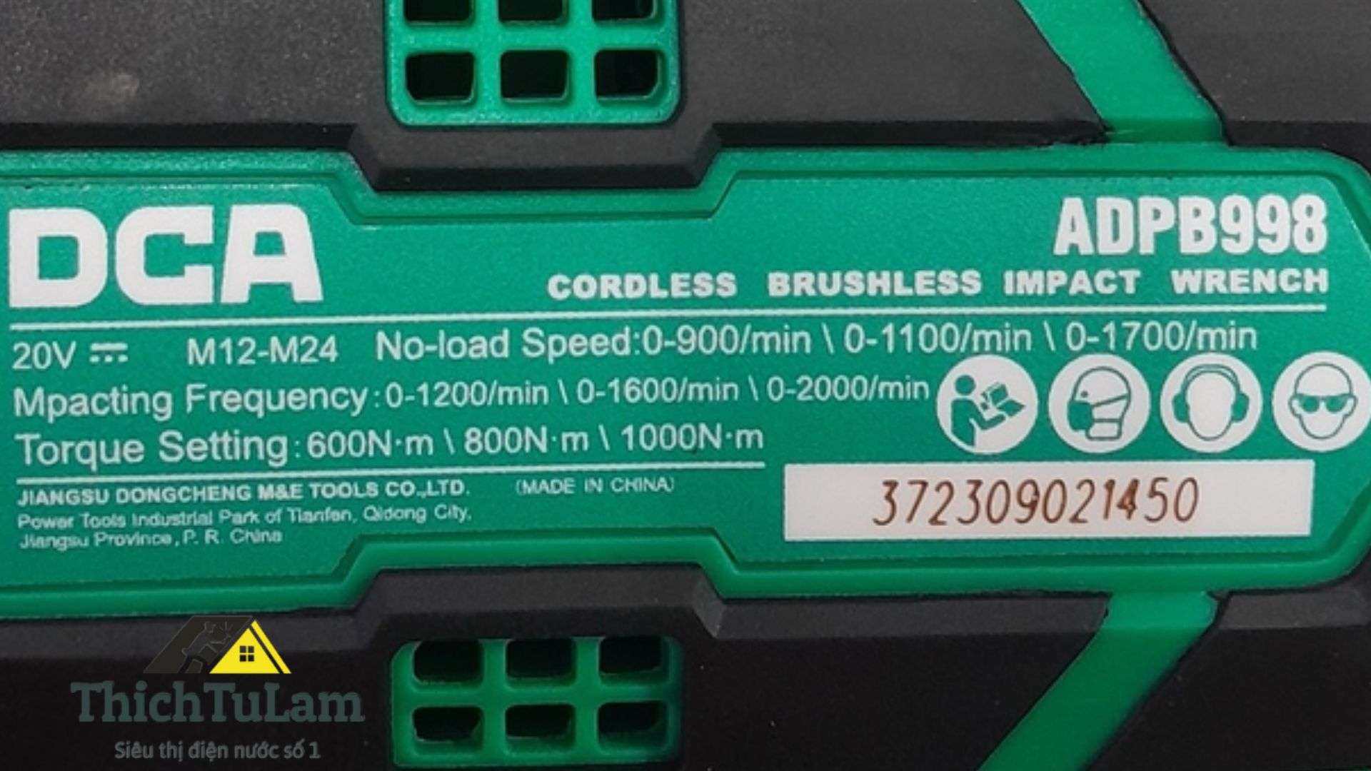 Thông số kỹ thuật Máy bắn bu lông DCA ADPB998