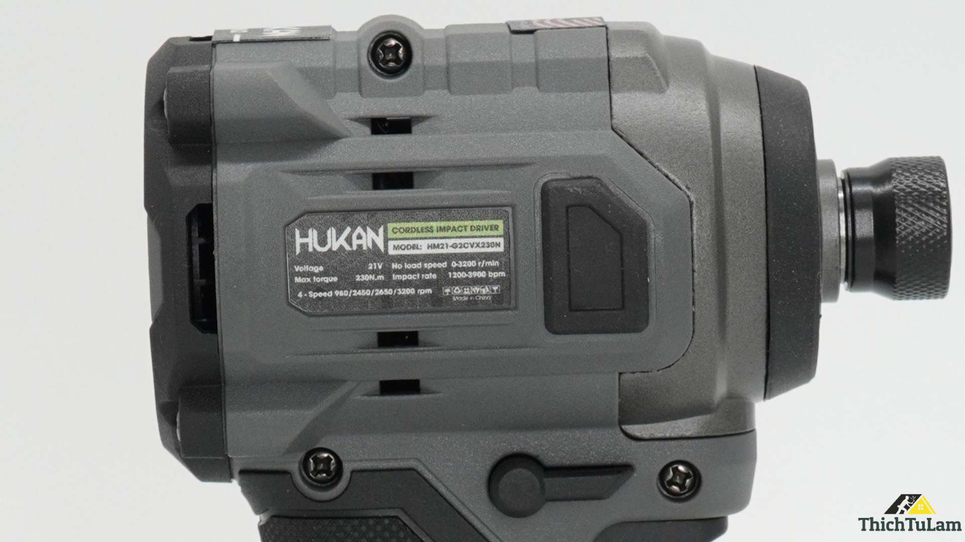 Thông số kỹ thuật máy bắt vít pin 21V Hukan HM21-G2CVX230N