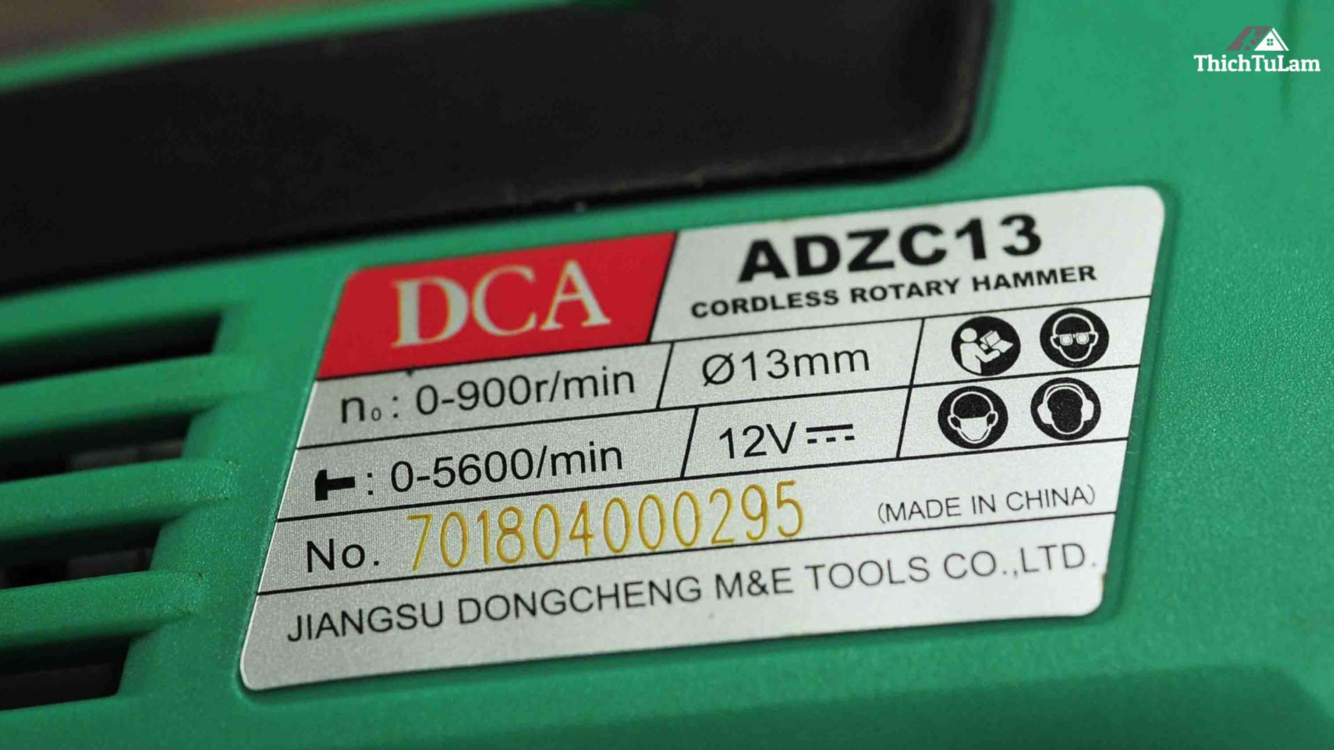 Thông số kỹ thuật Máy khoan bê tông pin DCA ADZC13