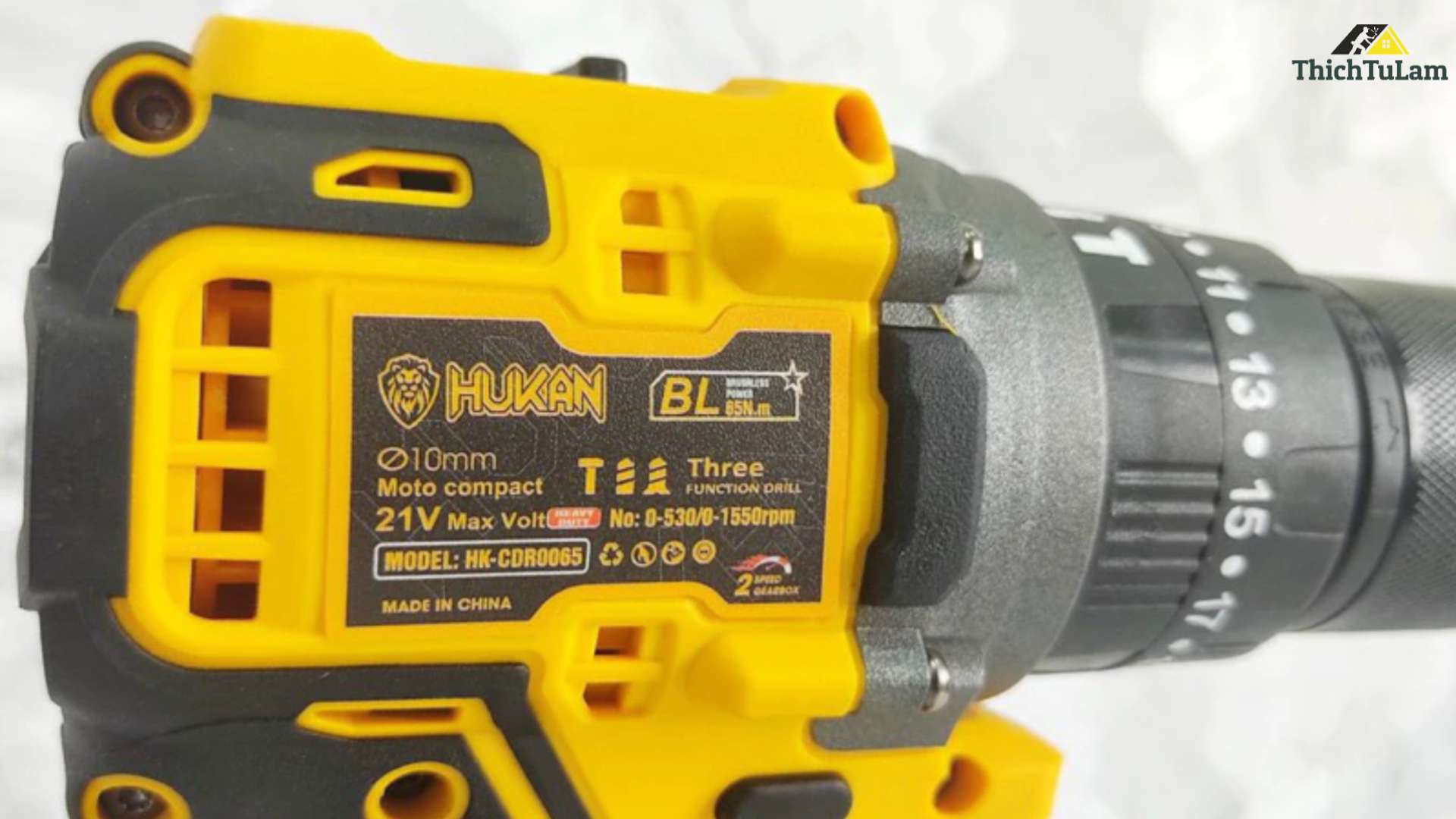 Thông số kỹ thuật máy khoan pin Hukan HK-CDR0065