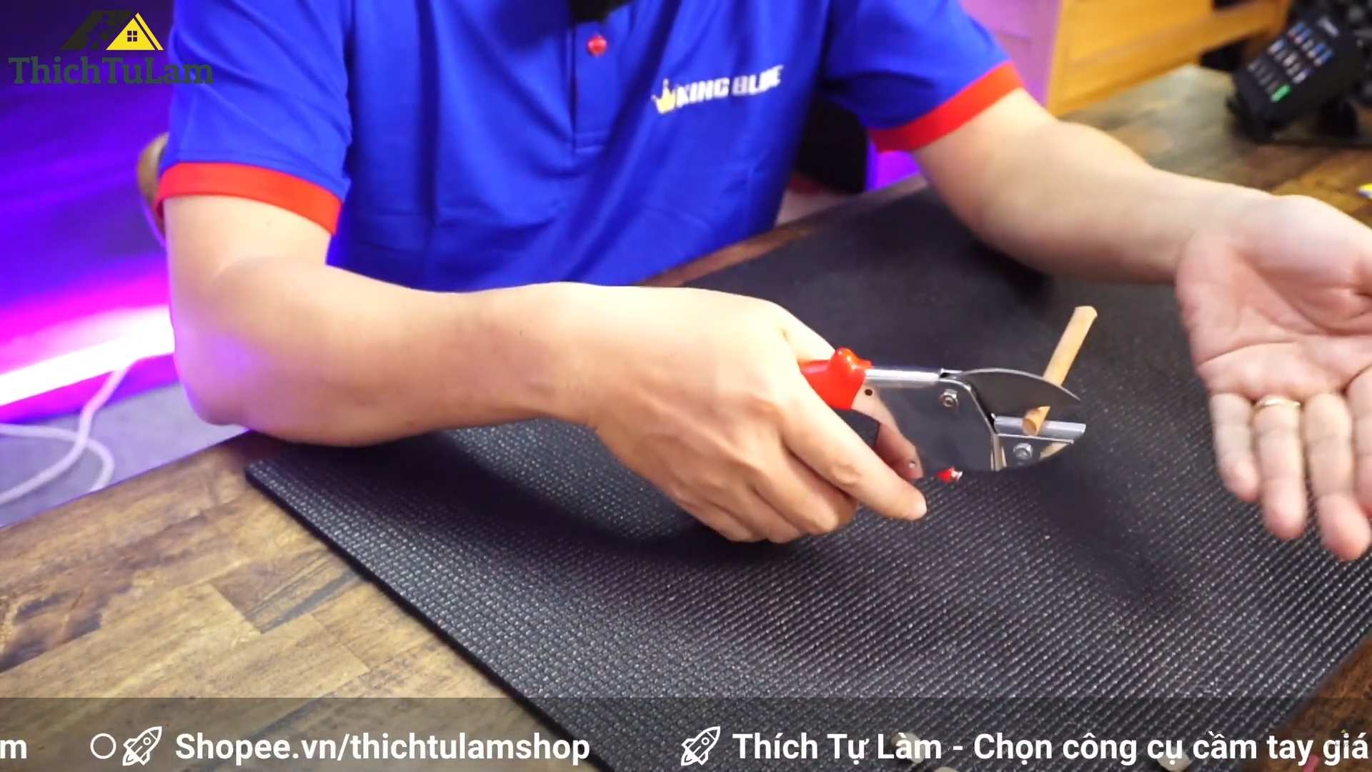 Thử nghiệm kéo cắt cành King Blue Q8