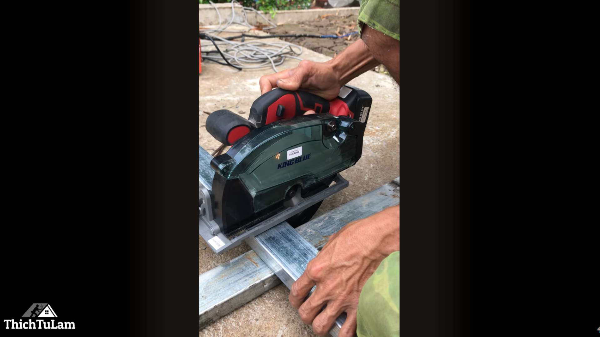 Thử nghiệm khả năng cắt của máy cưa đĩa pin Kingblue KM18CD